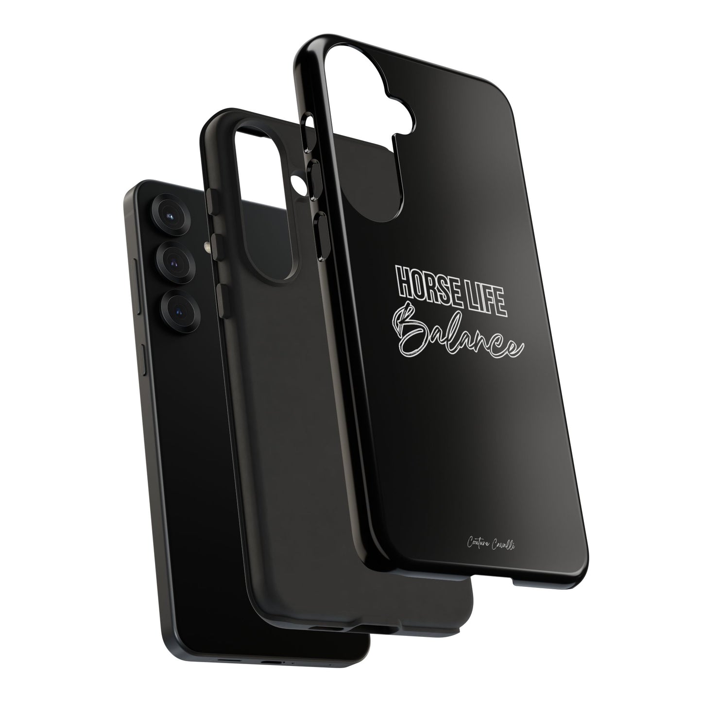 Phone Case - "Horse Life Balance" Glossy Tough Protective Case for Equestrians