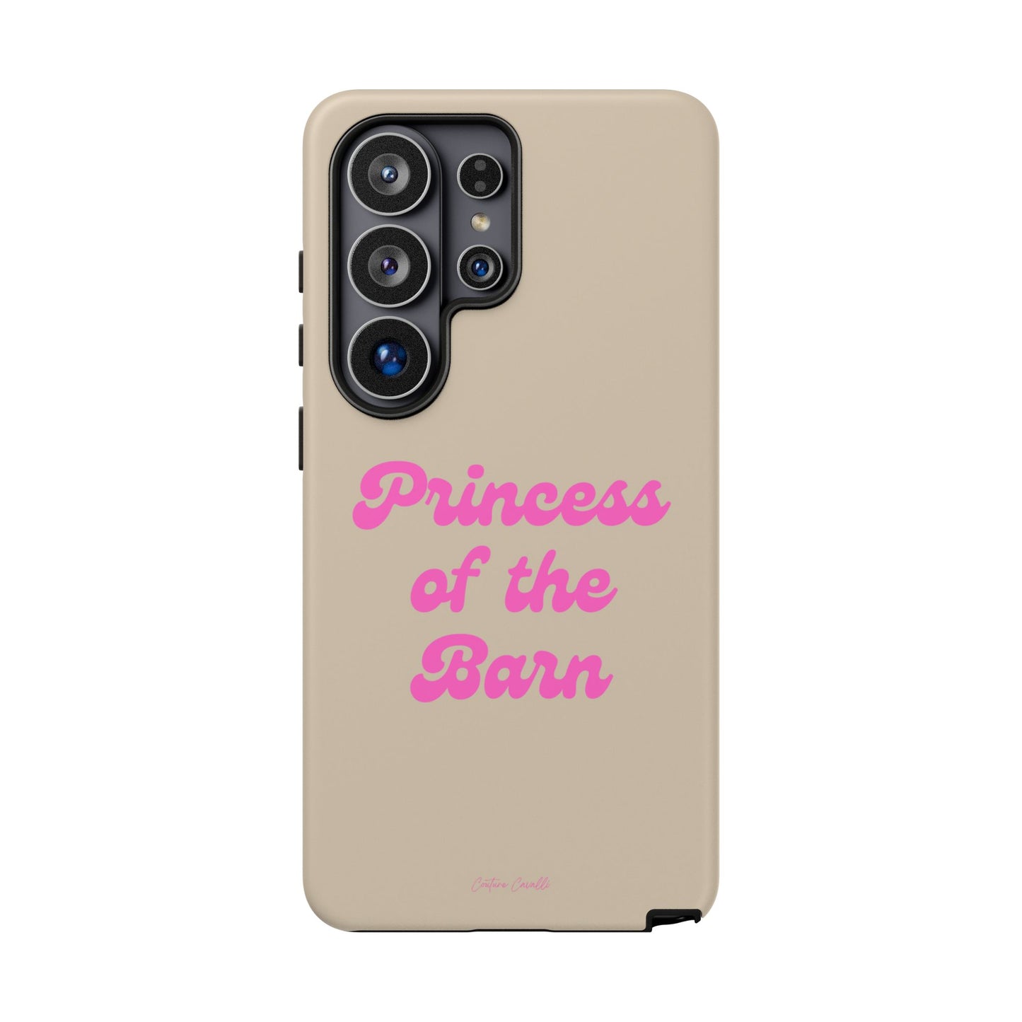 Phone Case — "Princess of the Barn" Pink Script Protective Tough Case