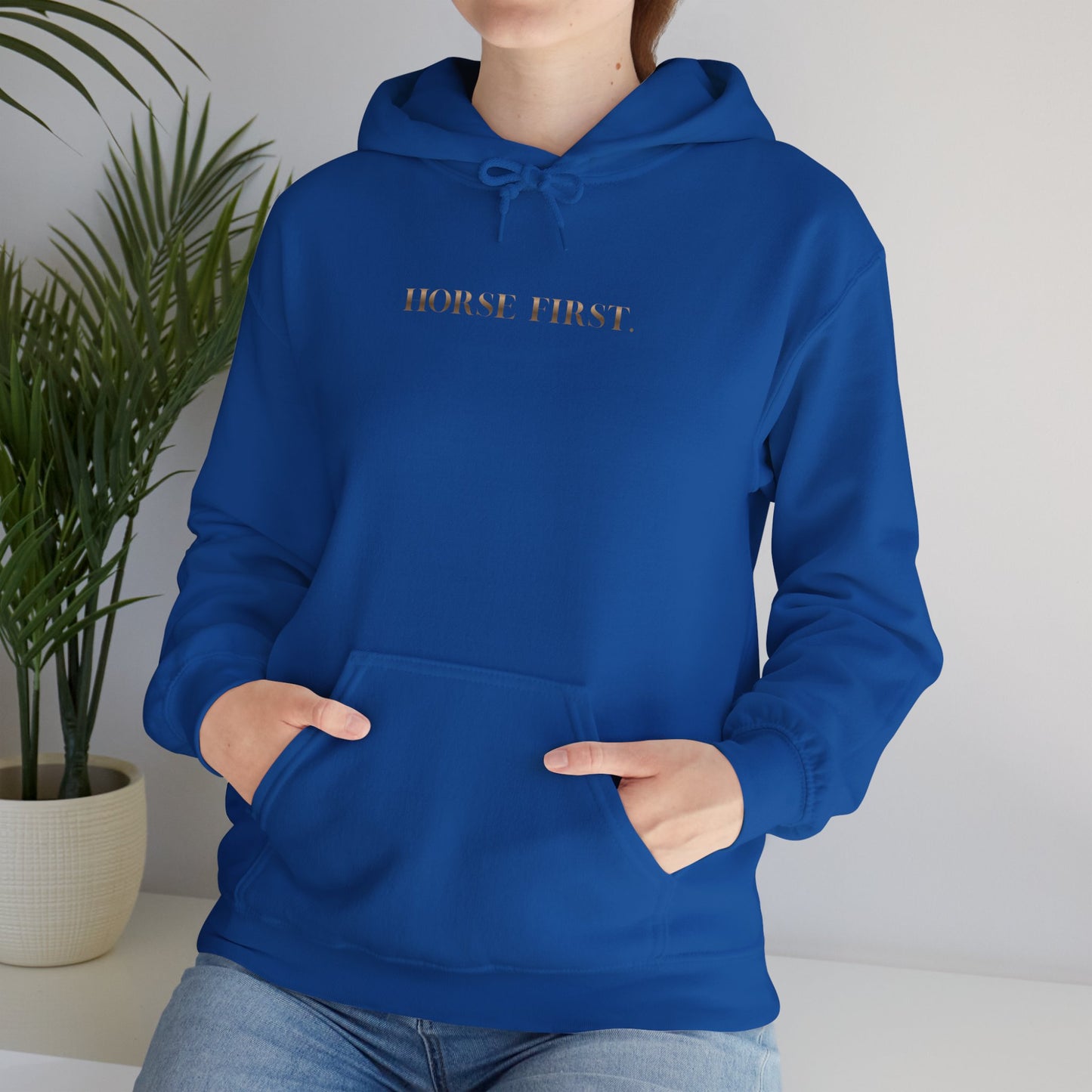 Hoodie — 'Horse First' Minimalist Equestrian Pullover