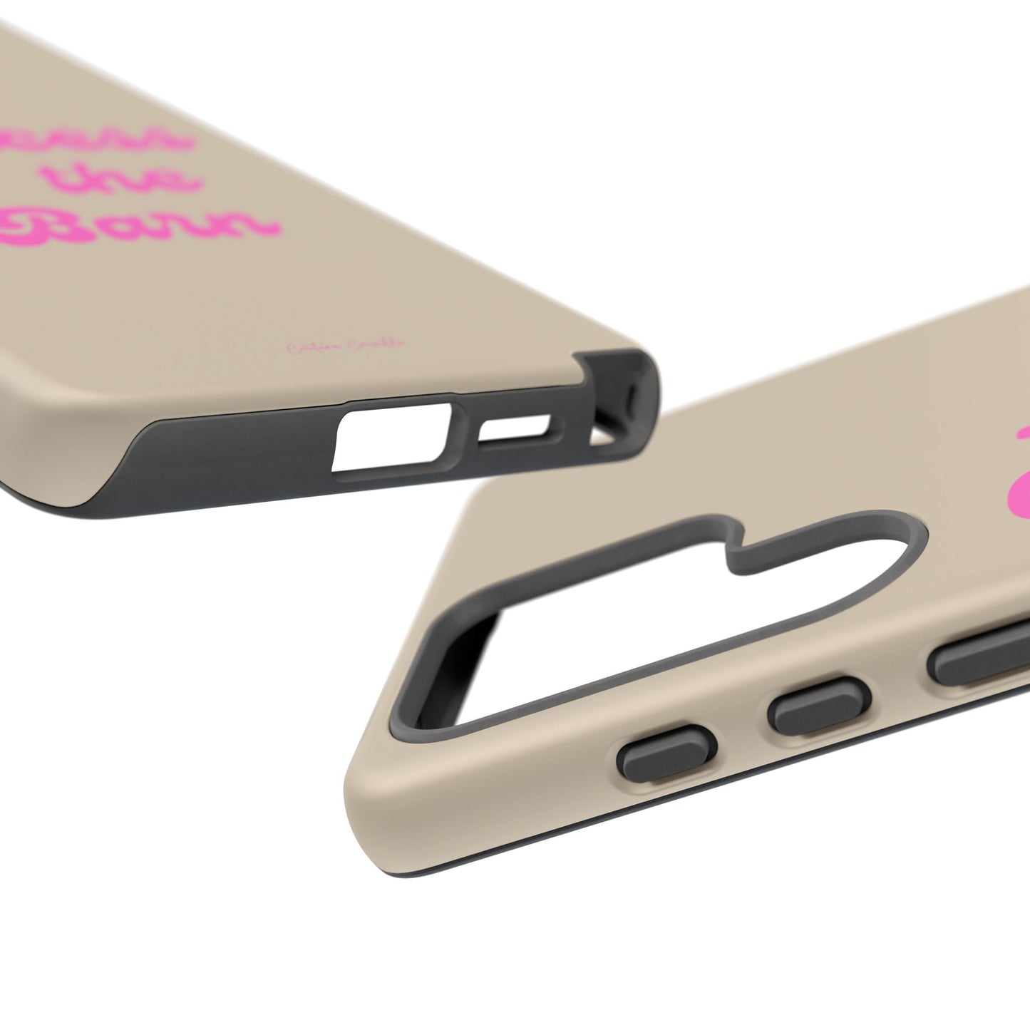Phone Case — "Princess of the Barn" Pink Script Protective Tough Case