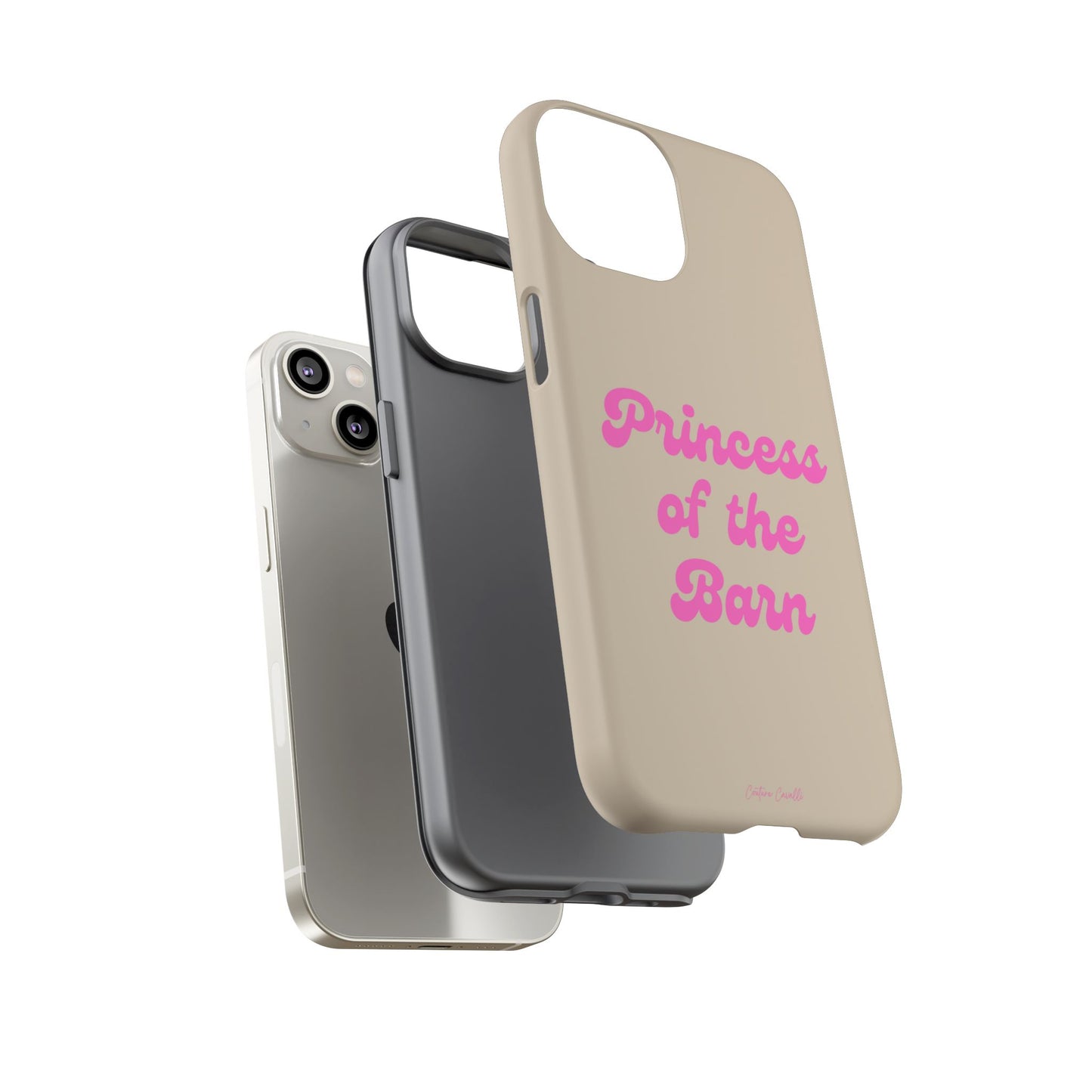 Phone Case — "Princess of the Barn" Pink Script Protective Tough Case