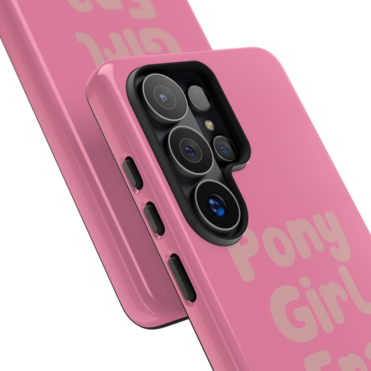 Pony Girl Era Phone Case — Pink Retro Text Protective Tough Case