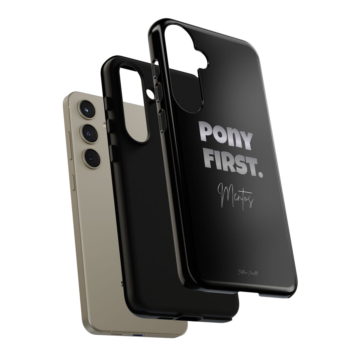 Pony First Matte Tough Phone Case – Equestrian Motivational Phone Cover
