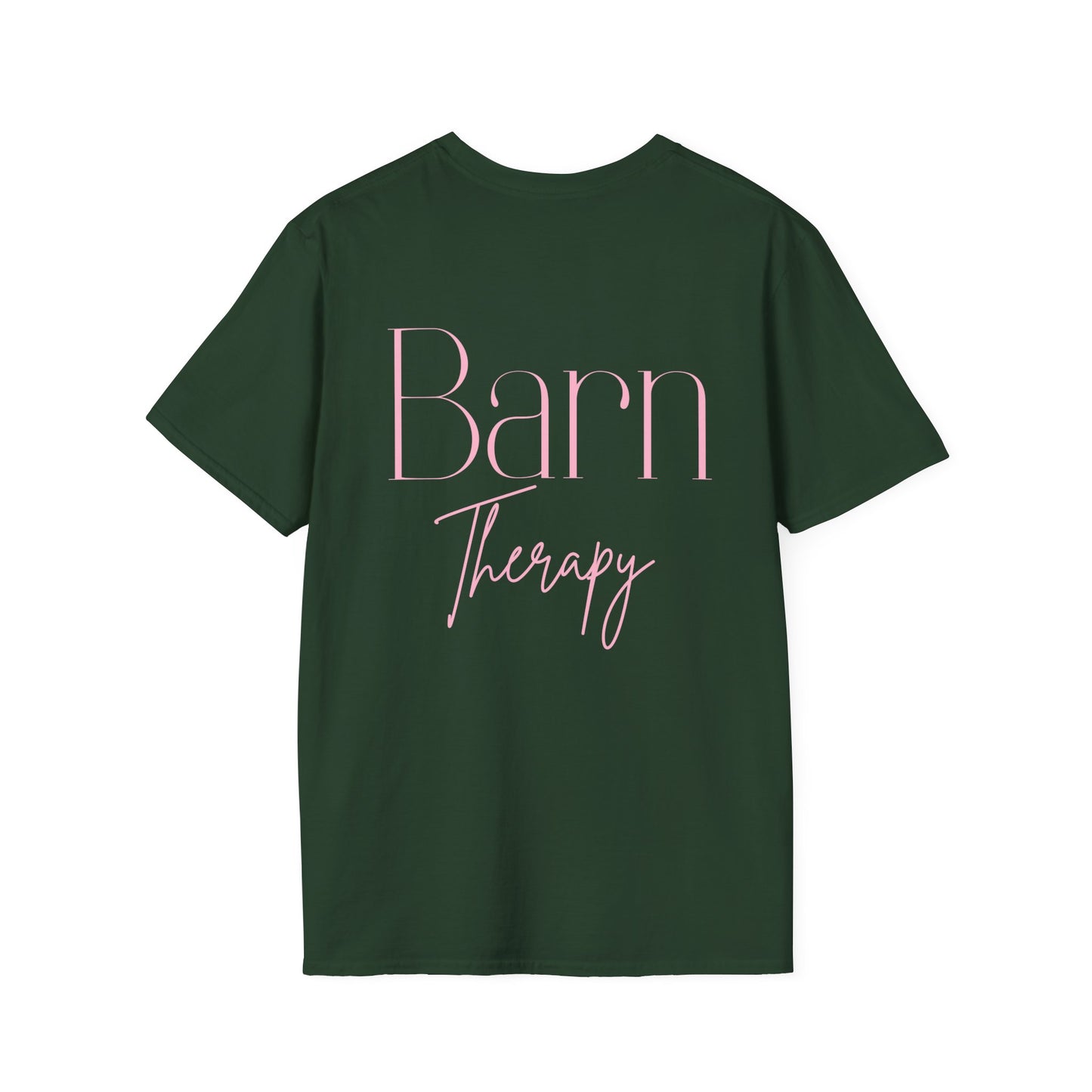 Barn Therapy T-Shirt | Reitsport Statement Shirt für Pferdeliebhaber | Equestrian Lifestyle Tee | Stall & Horse Lover Gift