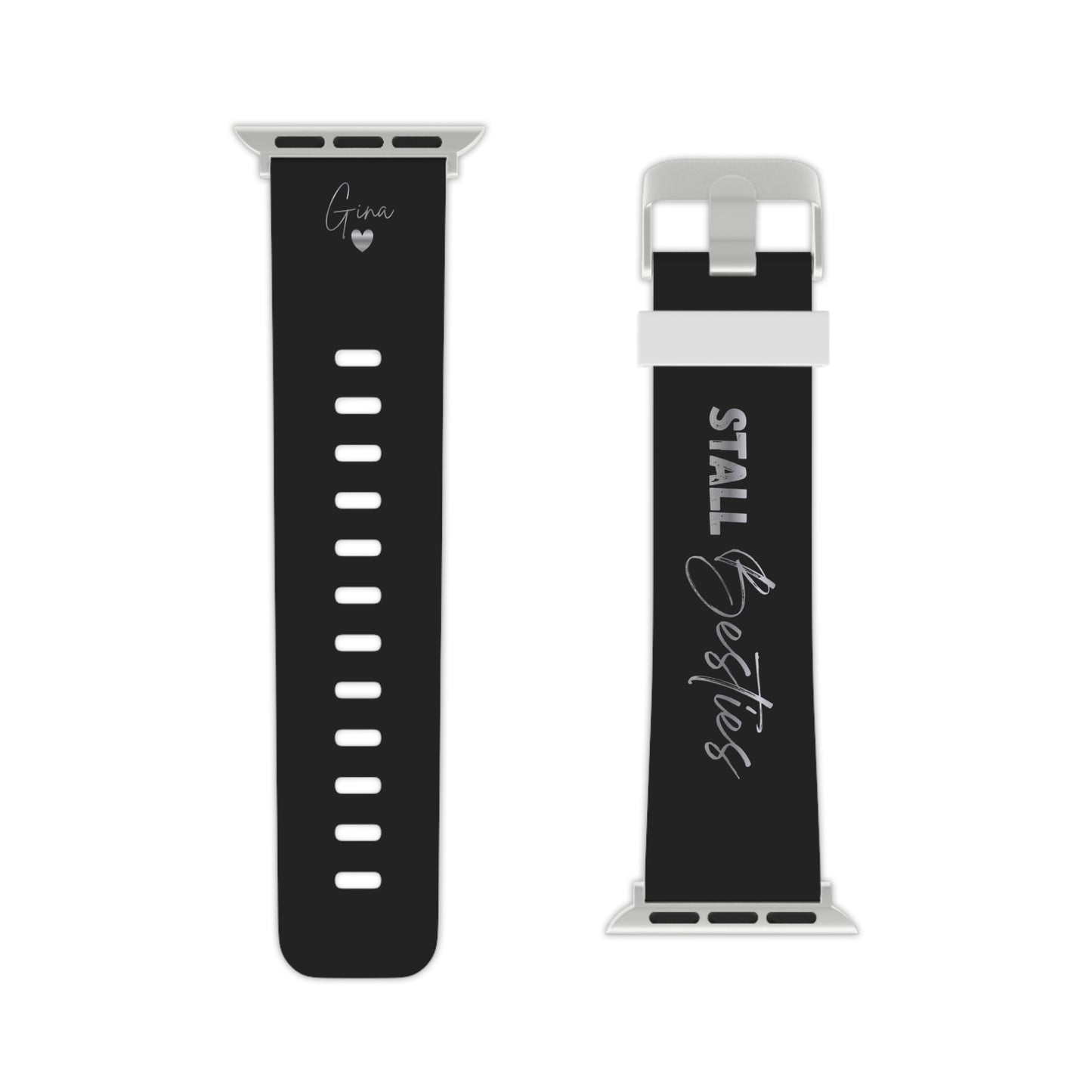 Personalisiertes Apple Watch Armband Stall Besties – Watch Band mit Namen für Reiterinnen Freundschaft Geschenk – Couture Cavalli