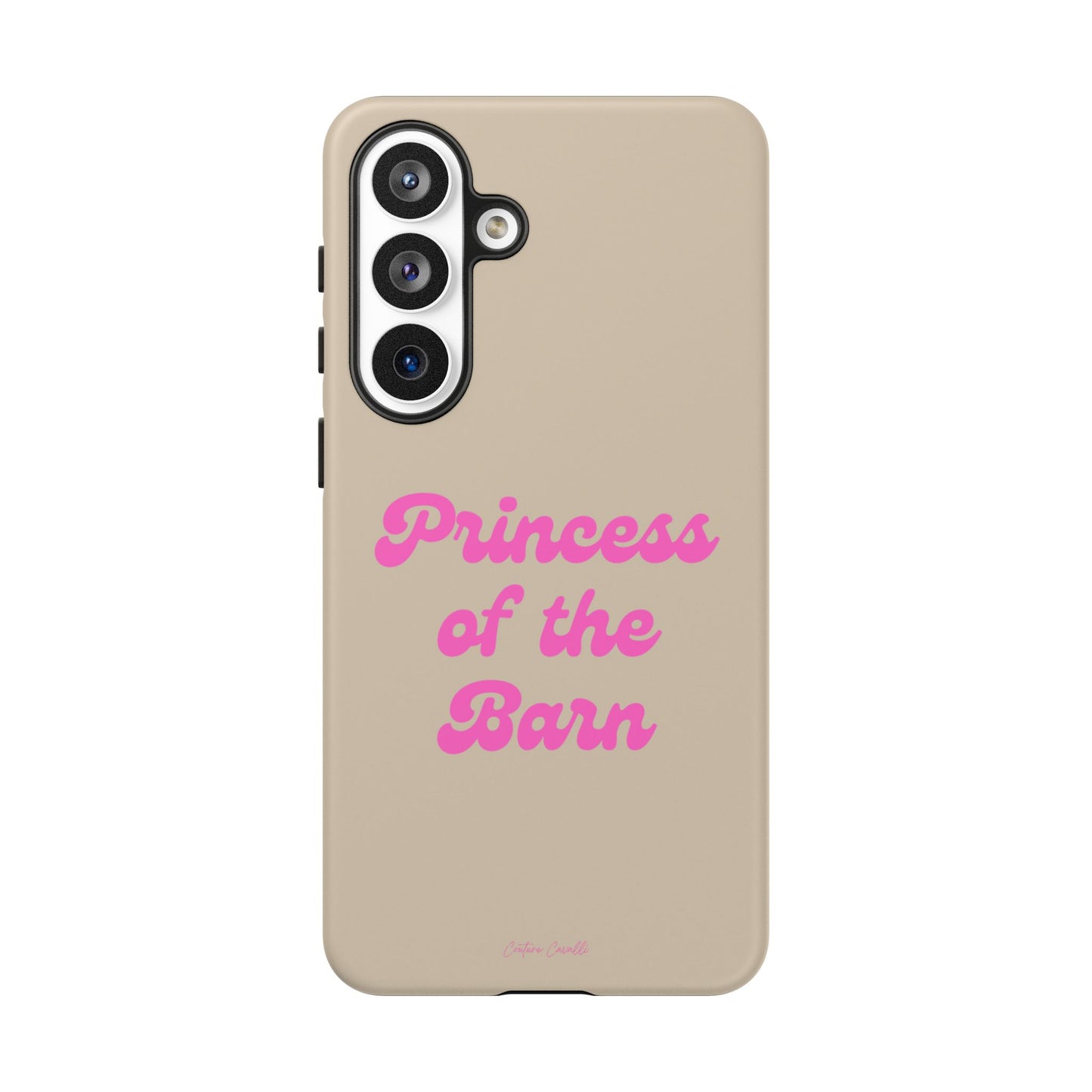 Phone Case — "Princess of the Barn" Pink Script Protective Tough Case