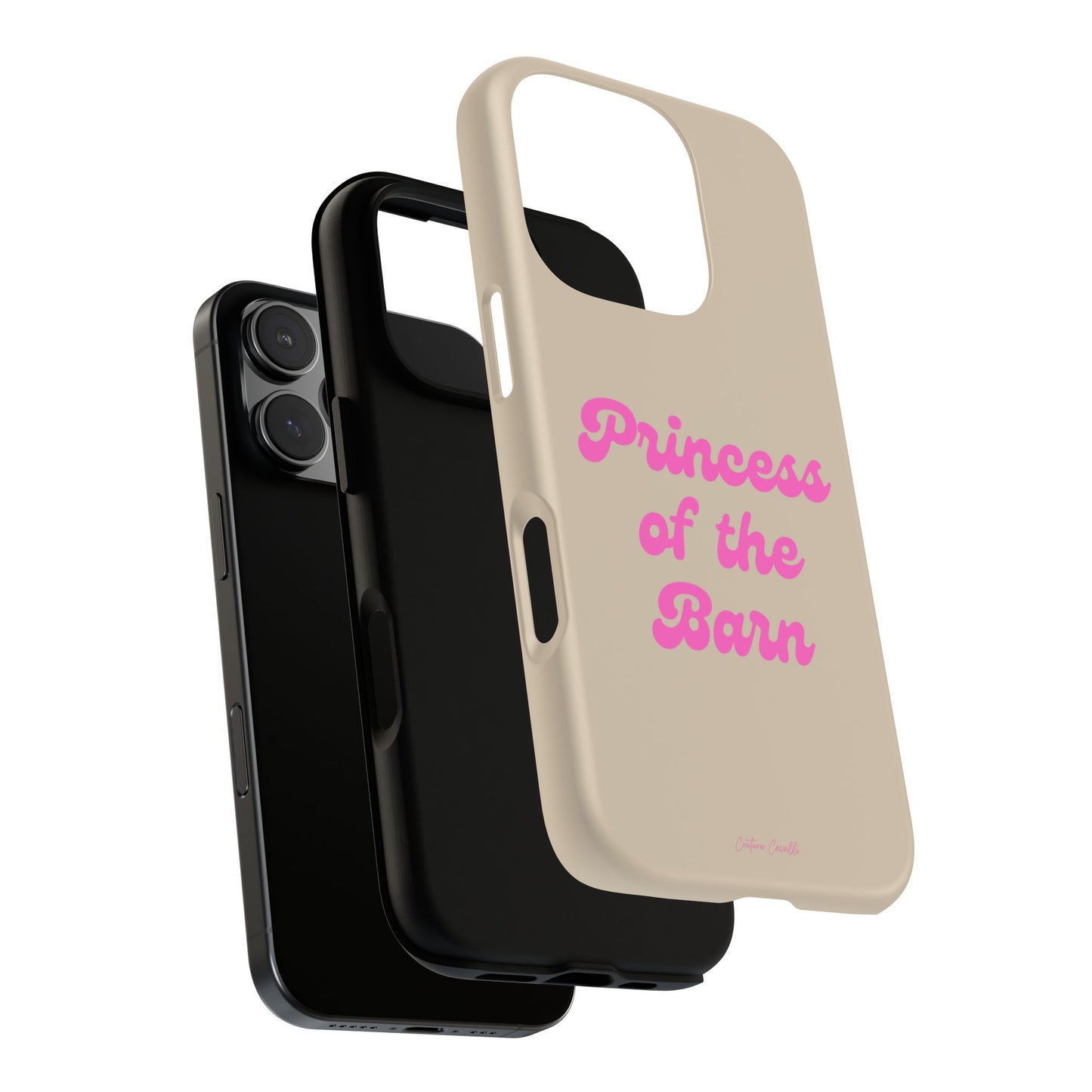 Phone Case — "Princess of the Barn" Pink Script Protective Tough Case