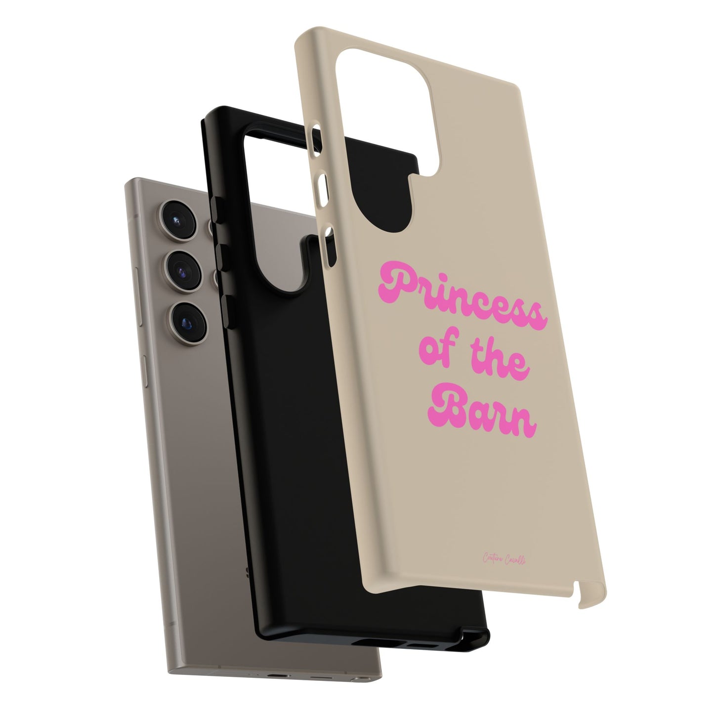 Phone Case — "Princess of the Barn" Pink Script Protective Tough Case