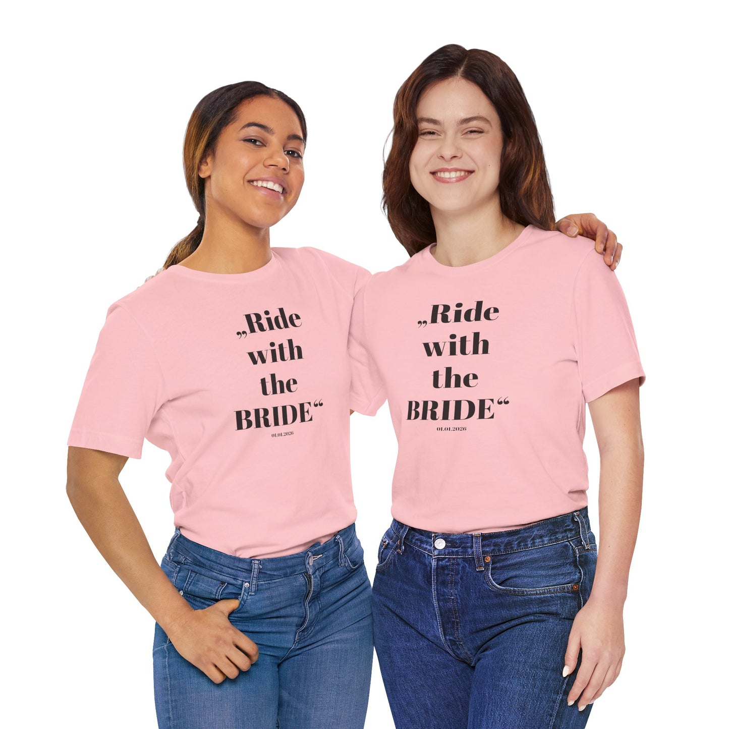 Ride with the Bride  - Shirt I Horse Girl Bridesmaid Tee I Wedding Squad Shirt I Junggesellinnen Abschied T-Shirt