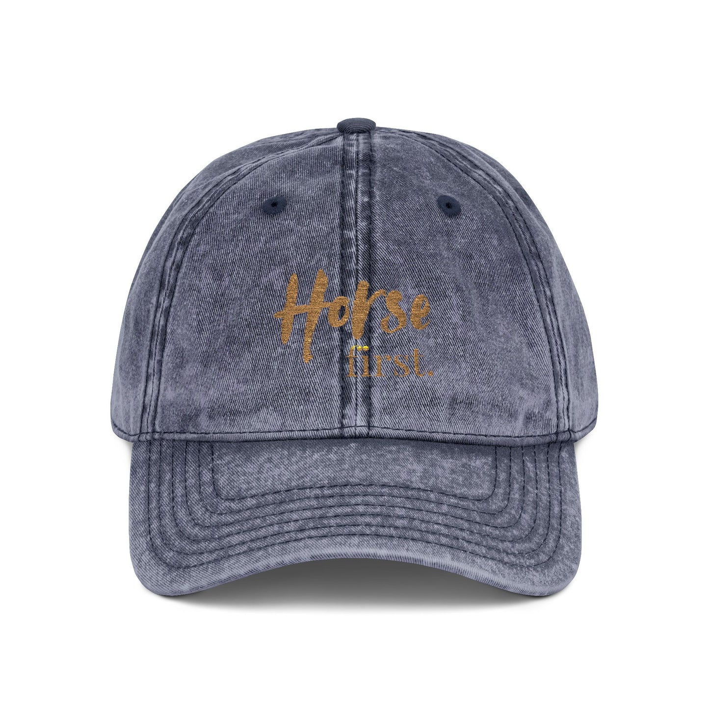 Horse first.Cap - Embroidered Vintage Cap