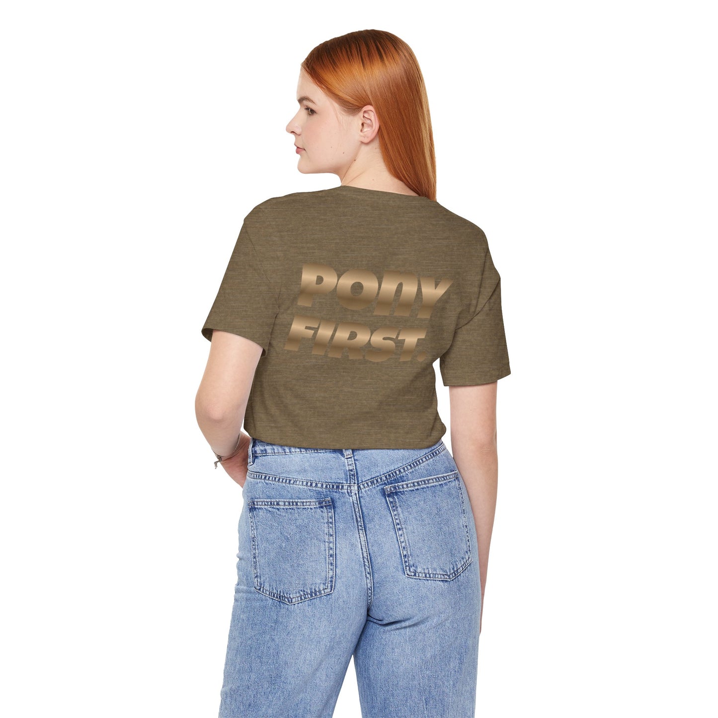 Pony First T-Shirt mit Rückenprint I auf Wunsch mit Ponyname personalisiert
