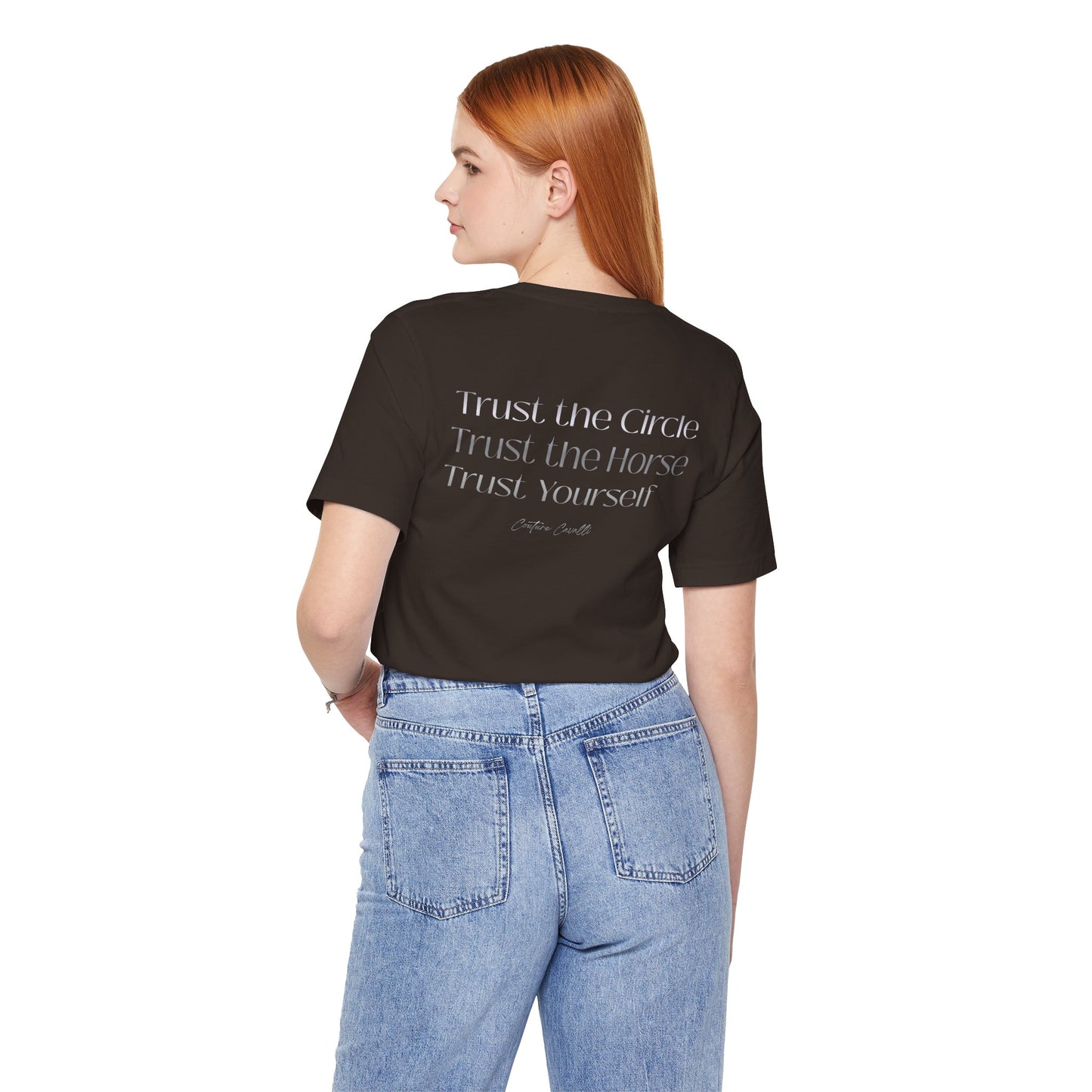 Trust the Circle Voltigieren T-Shirt – Minimalistischer Statement Print