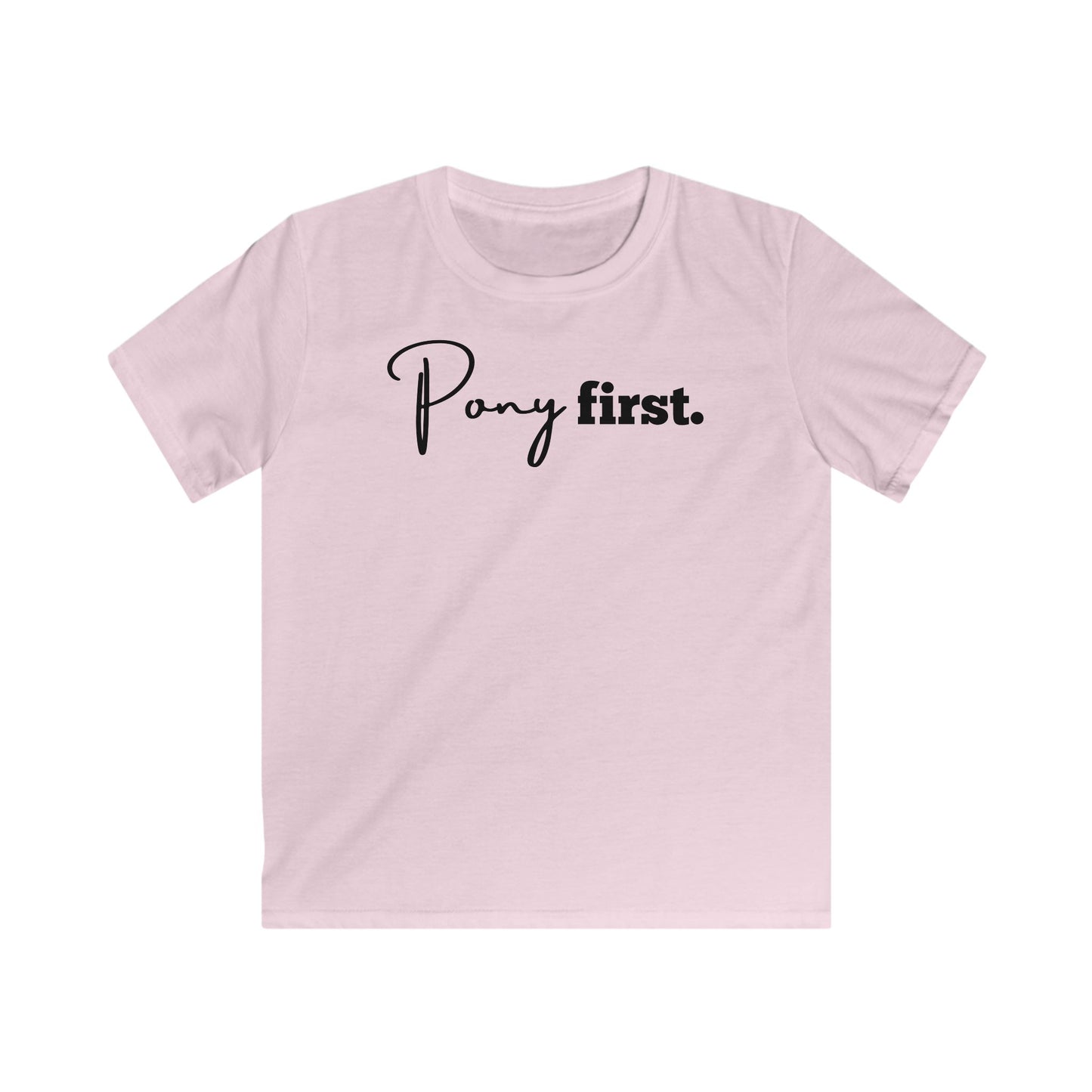 Pony first Kinder T-Shirt I Für kleine Pferdemädchen und Jungen mit großem Herz