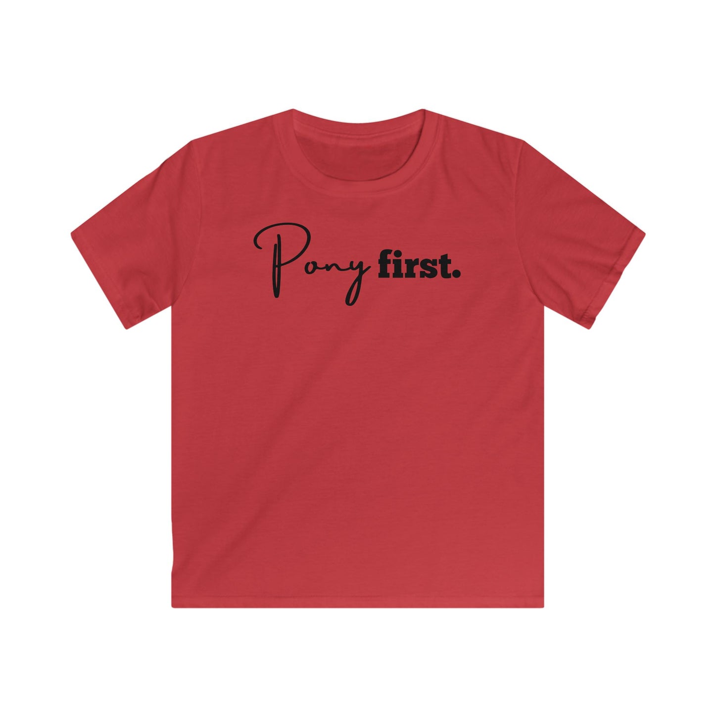 Pony first Kinder T-Shirt I Für kleine Pferdemädchen und Jungen mit großem Herz