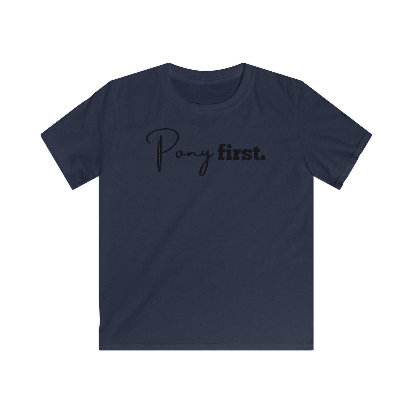 Pony first Kinder T-Shirt I Für kleine Pferdemädchen und Jungen mit großem Herz