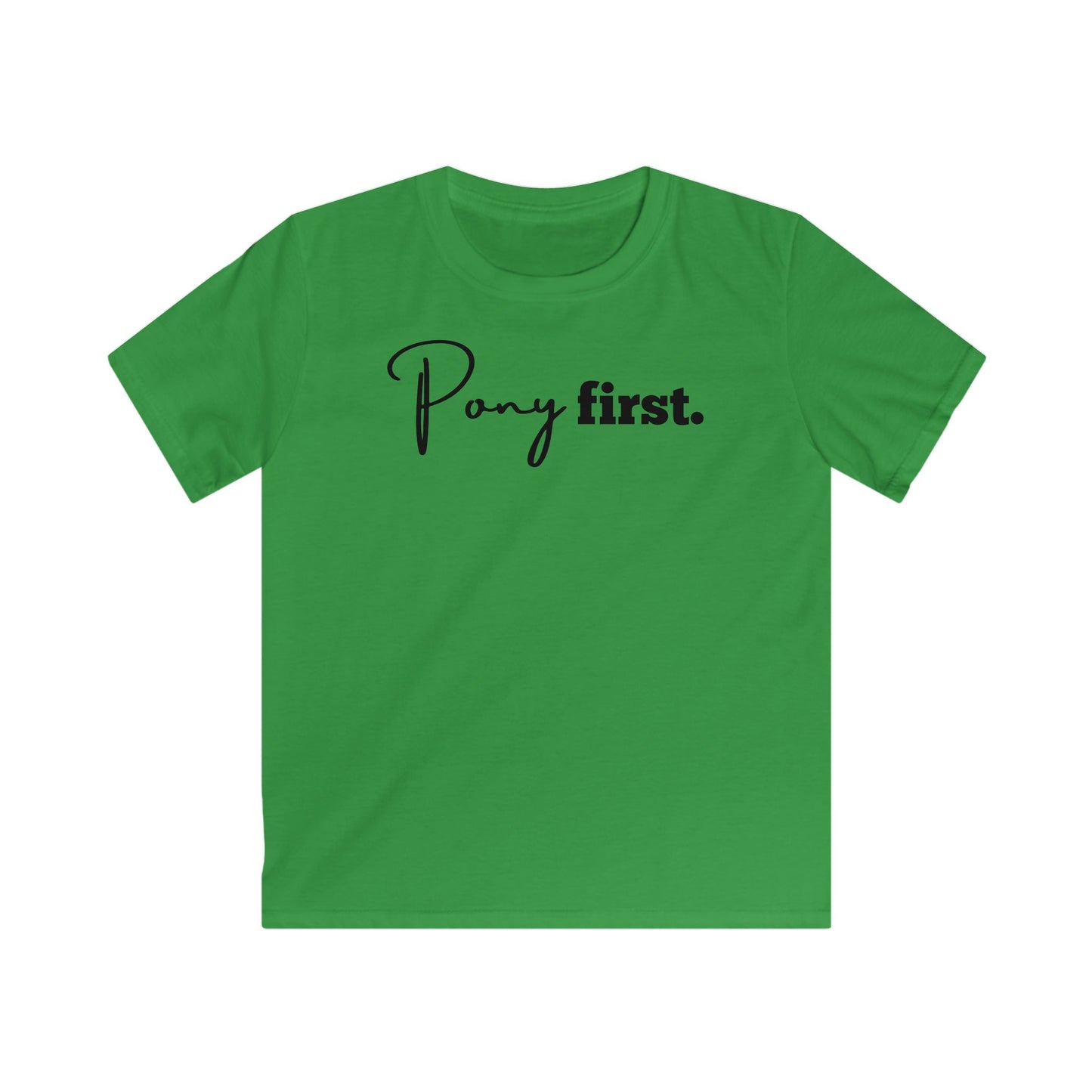 Pony first Kinder T-Shirt I Für kleine Pferdemädchen und Jungen mit großem Herz