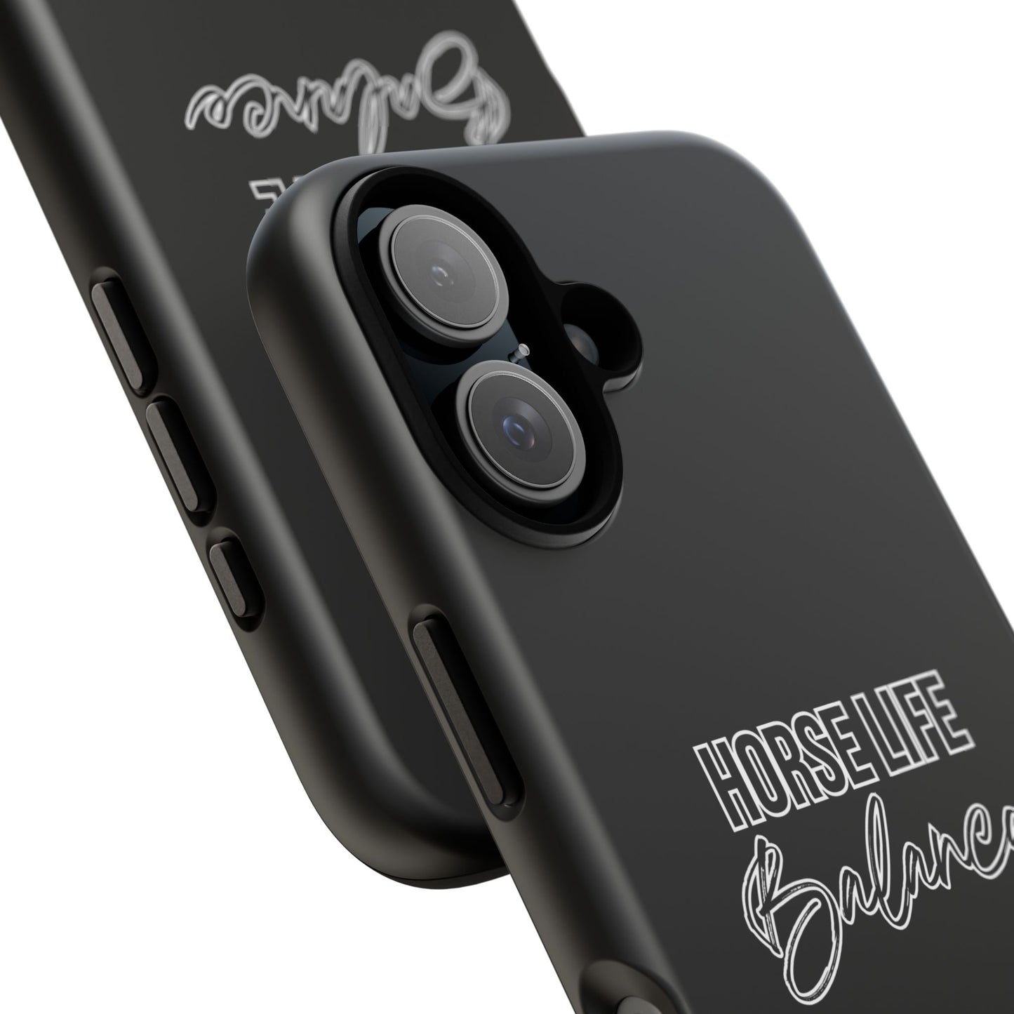 Phone Case - "Horse Life Balance" Glossy Tough Protective Case for Equestrians