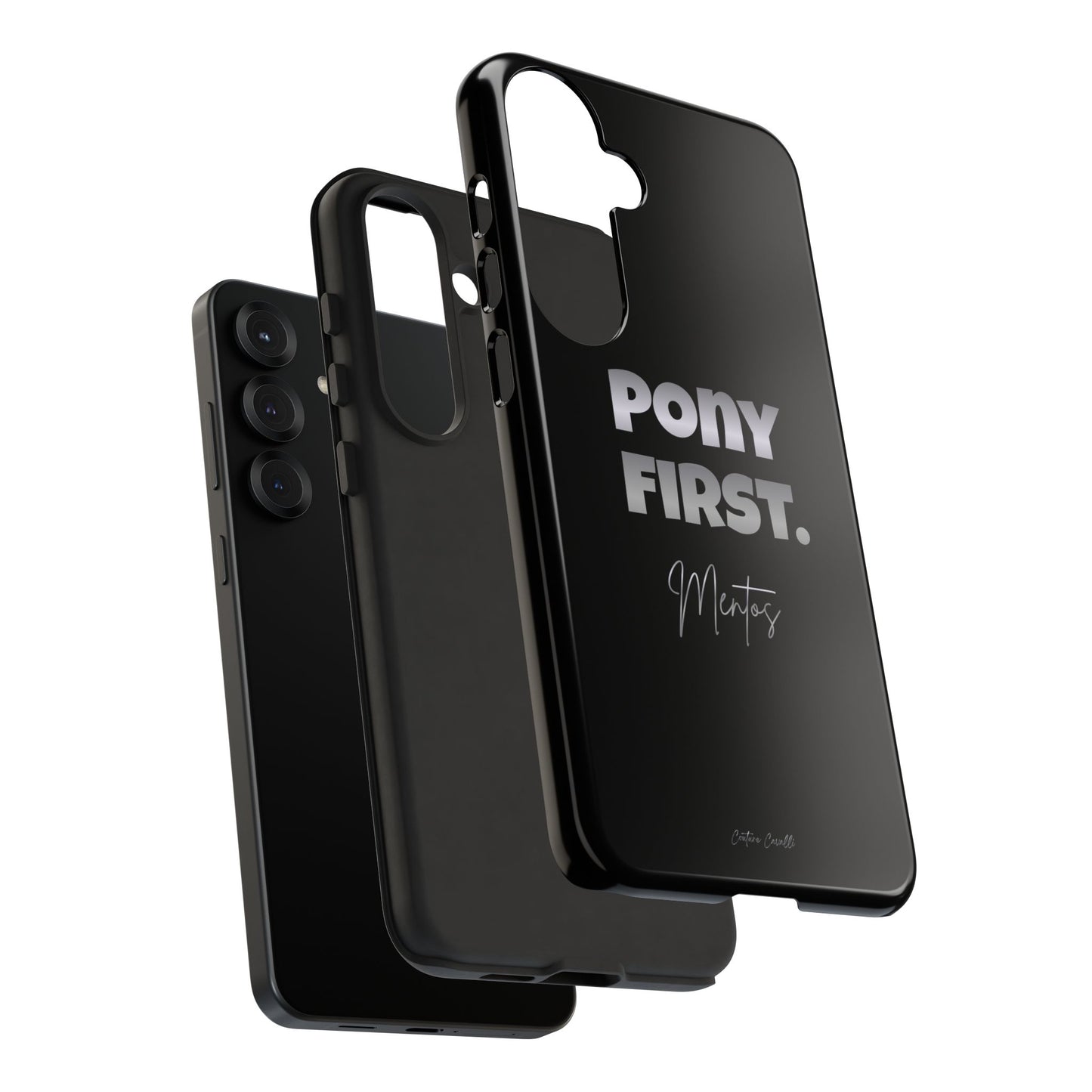 Pony First Matte Tough Phone Case – Equestrian Motivational Phone Cover
