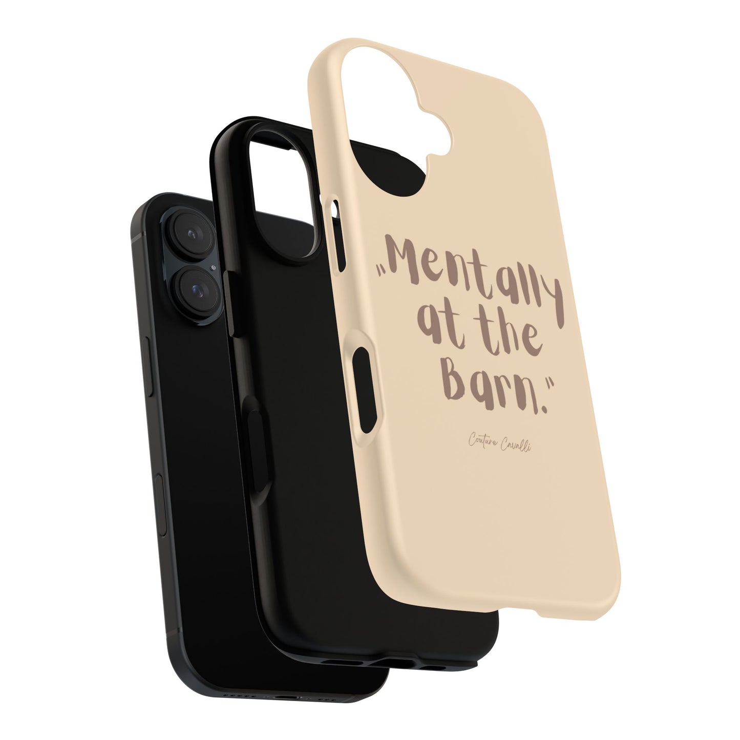 Phone Case — "Mentally at the Barn" Rustic Farmphone Protective Cover