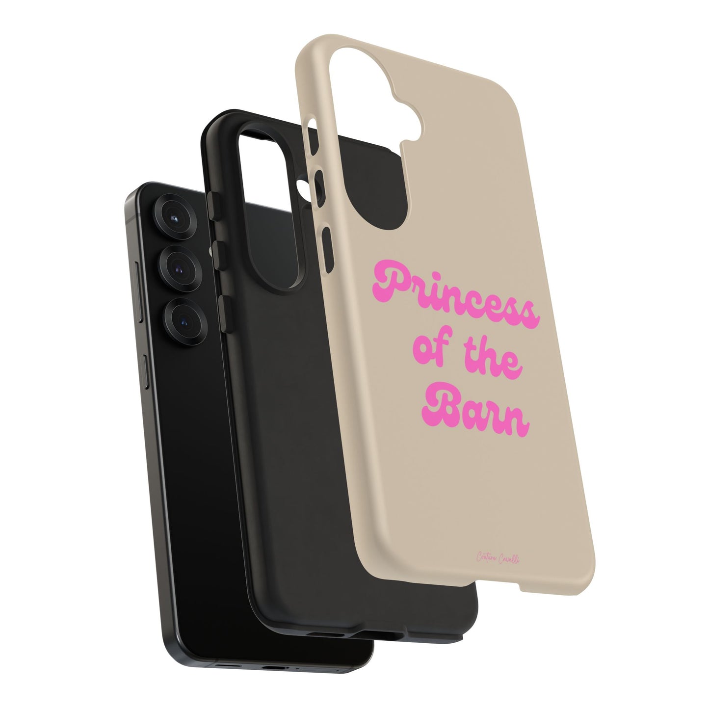 Phone Case — "Princess of the Barn" Pink Script Protective Tough Case