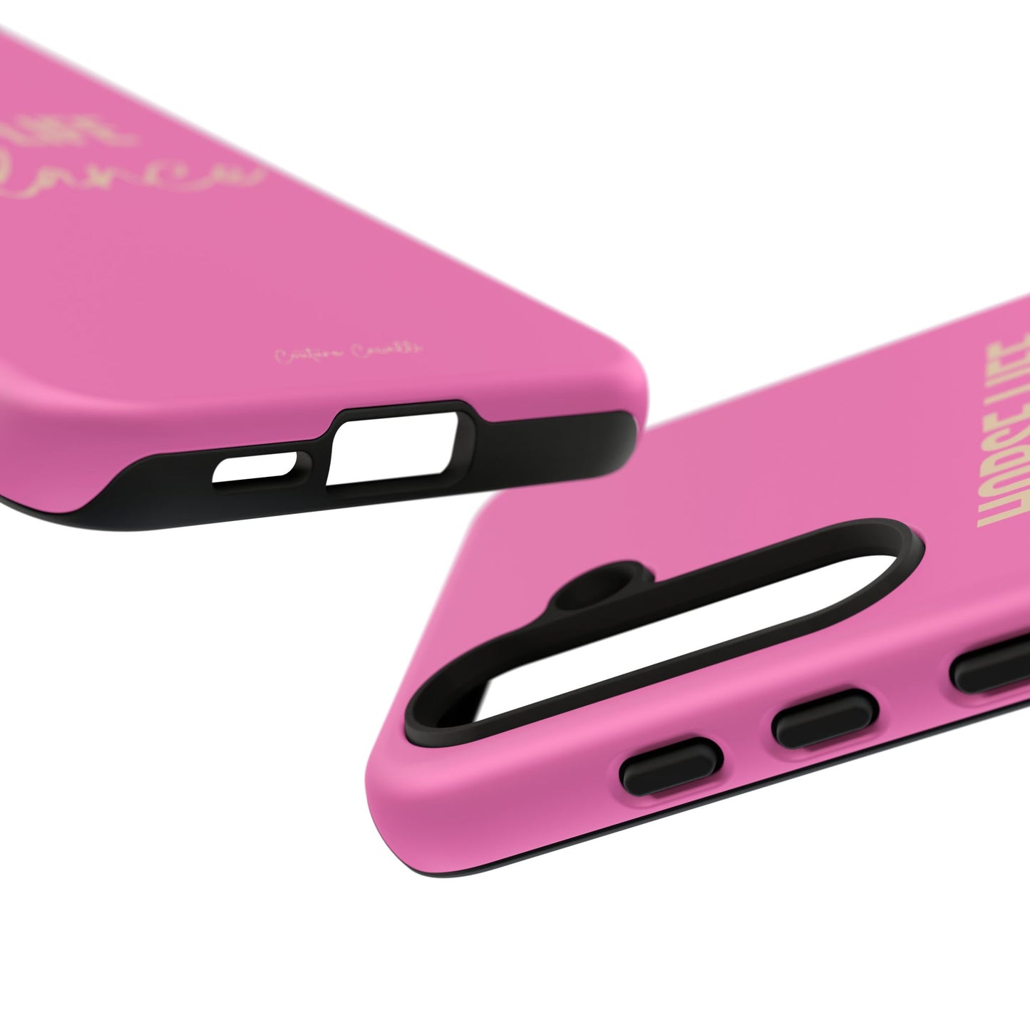 Horse Life Balance Phone Case - Pink Tough Protective Cover