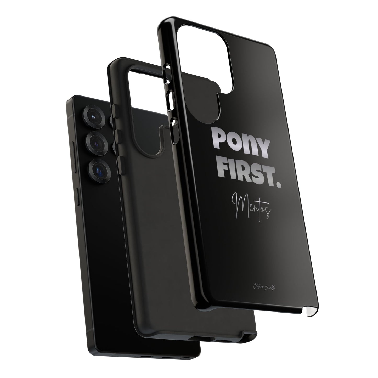 Pony First Matte Tough Phone Case – Equestrian Motivational Phone Cover