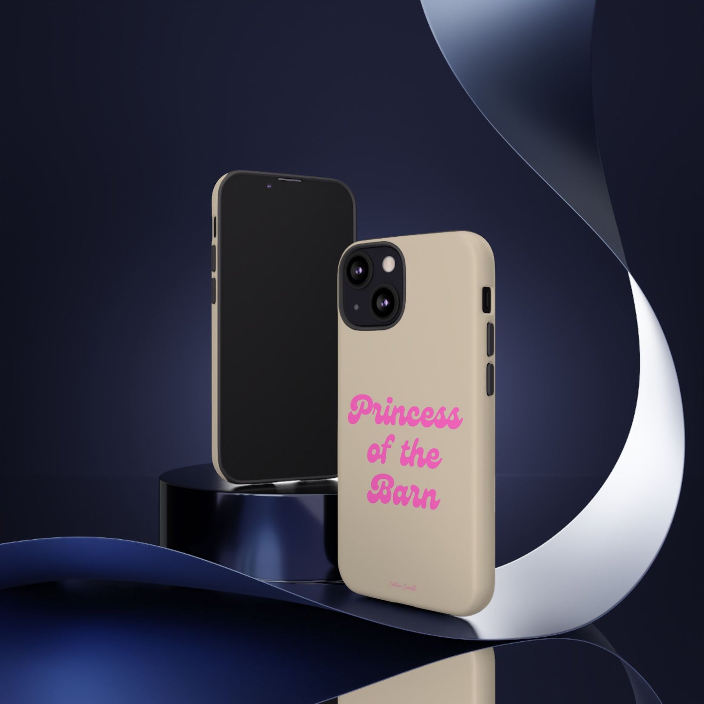 Phone Case — "Princess of the Barn" Pink Script Protective Tough Case