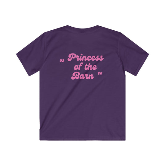 Princess of the Barn Shirt I Pferde Mädchen T-Shirt I Pony Girl Geschenk I Reiterin Shirt Kinder I Pferdeliebe Outfit I Couture Cavalli