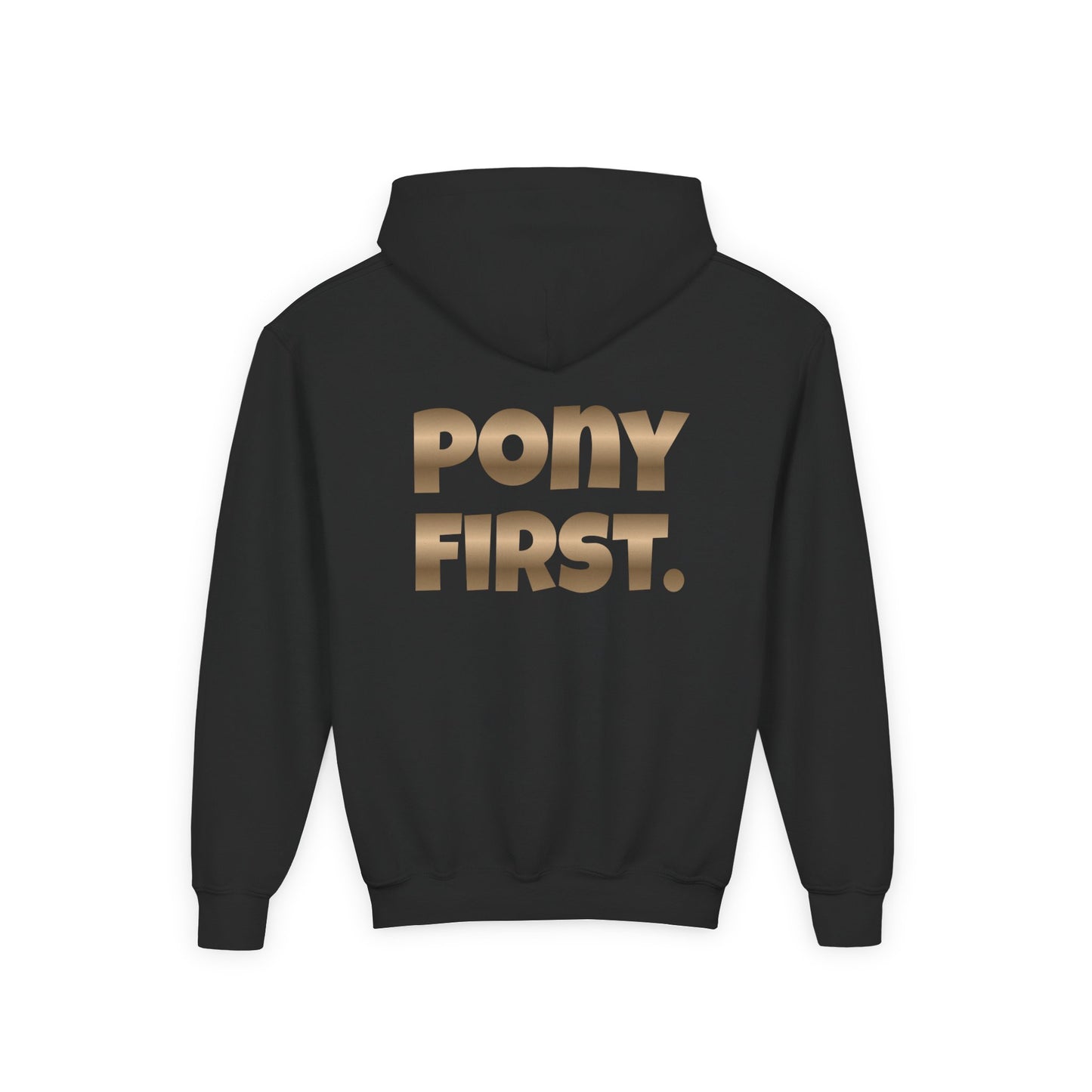 Personalisiert: Pony First Kinder-Hoodie – Mit eigenem Namen oder Ponynamen