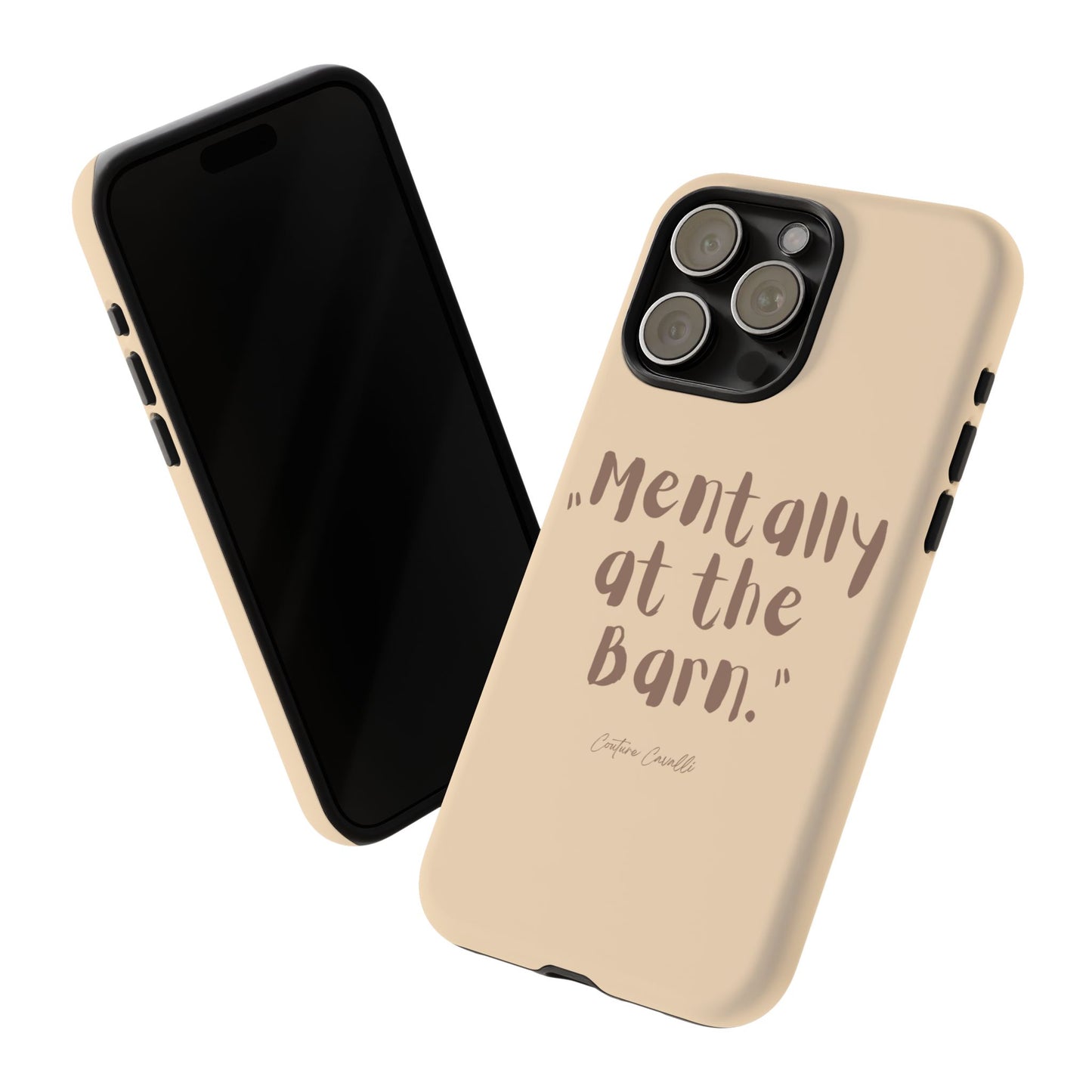Phone Case — "Mentally at the Barn" Rustic Farmphone Protective Cover