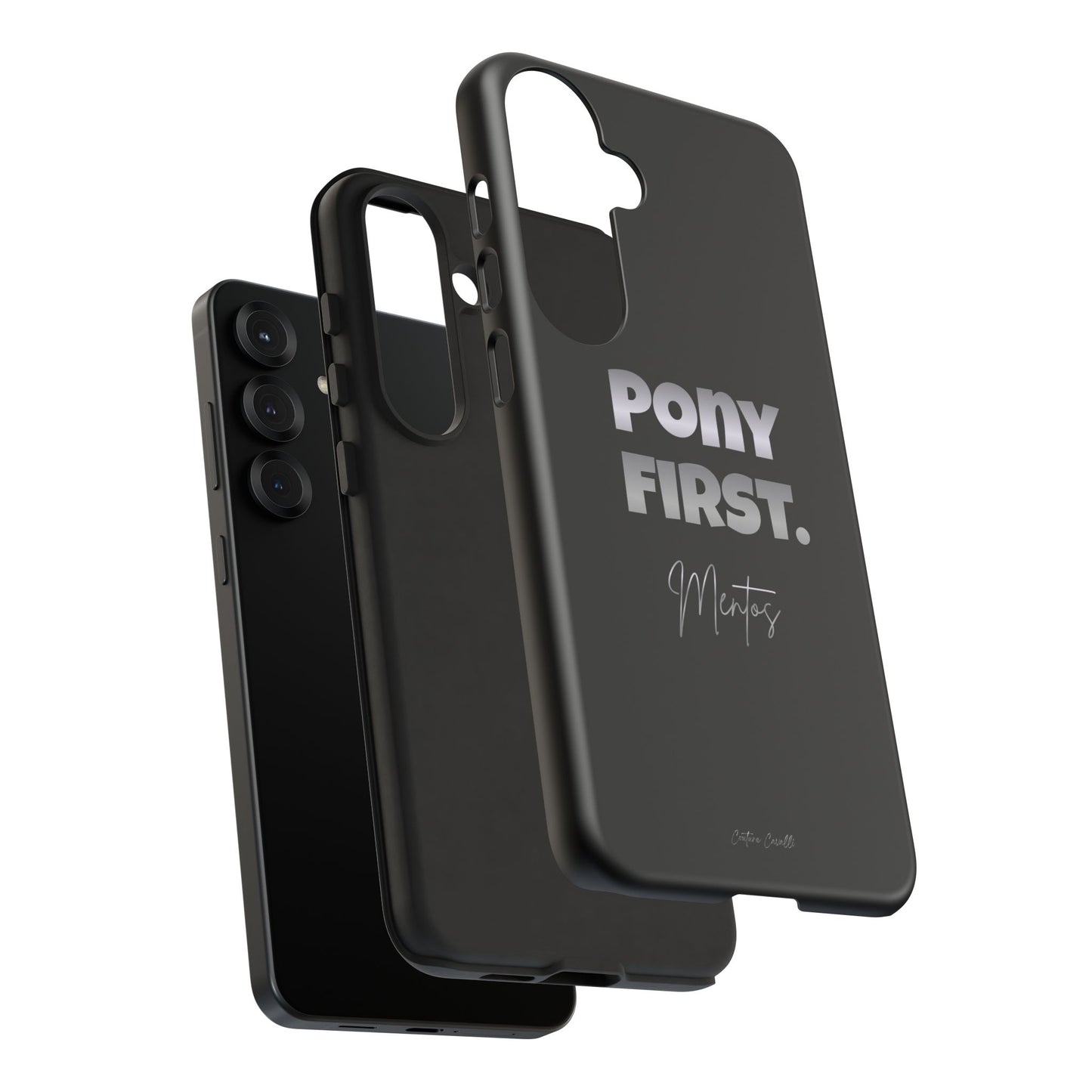 Pony First Matte Tough Phone Case – Equestrian Motivational Phone Cover