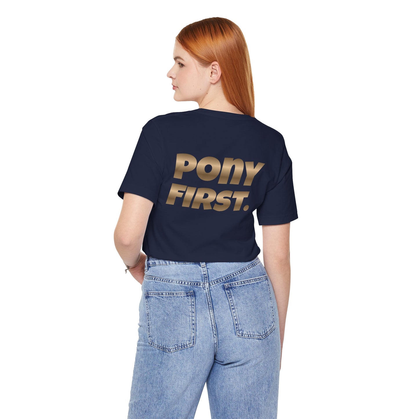 Pony First T-Shirt mit Rückenprint I auf Wunsch mit Ponyname personalisiert