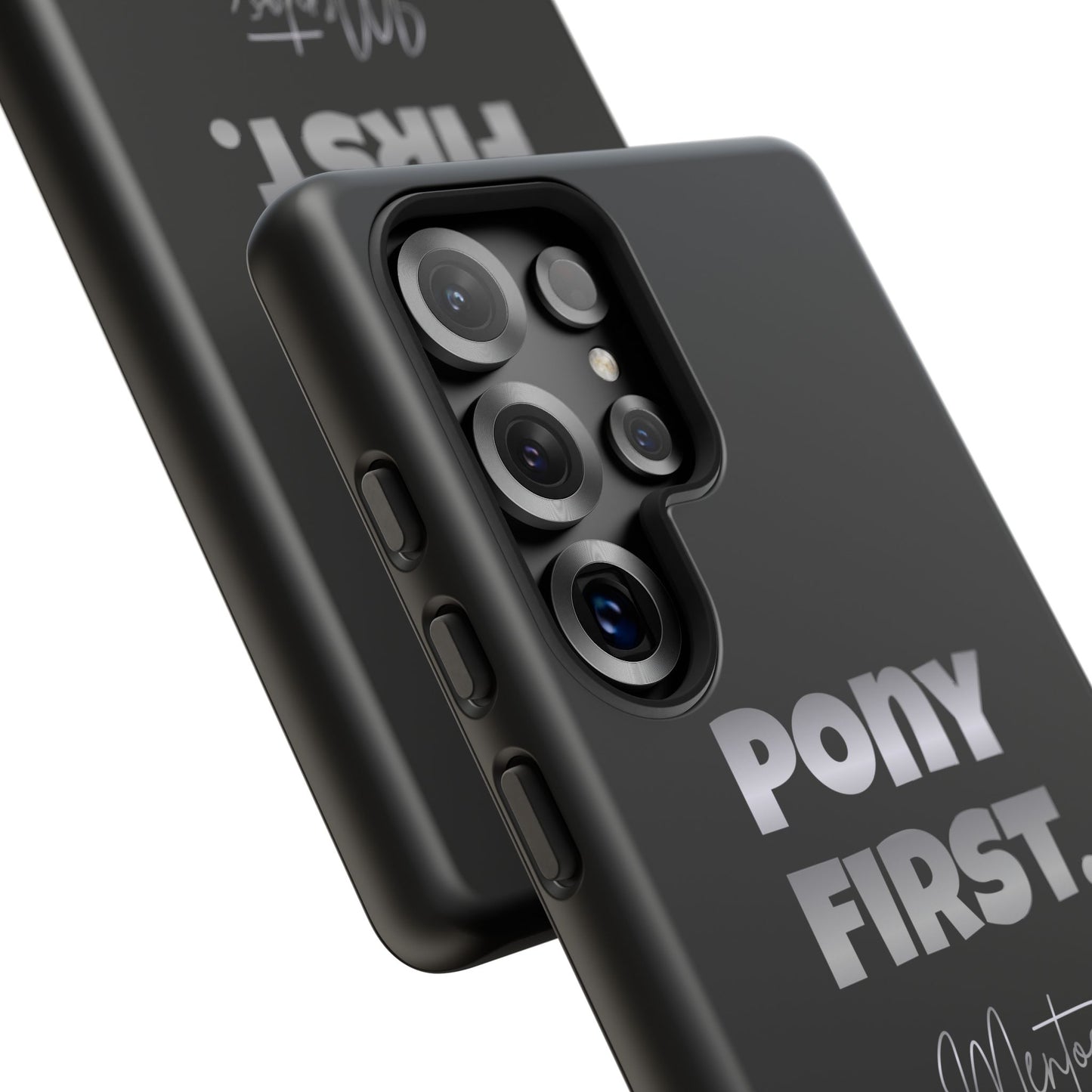Pony First Matte Tough Phone Case – Equestrian Motivational Phone Cover