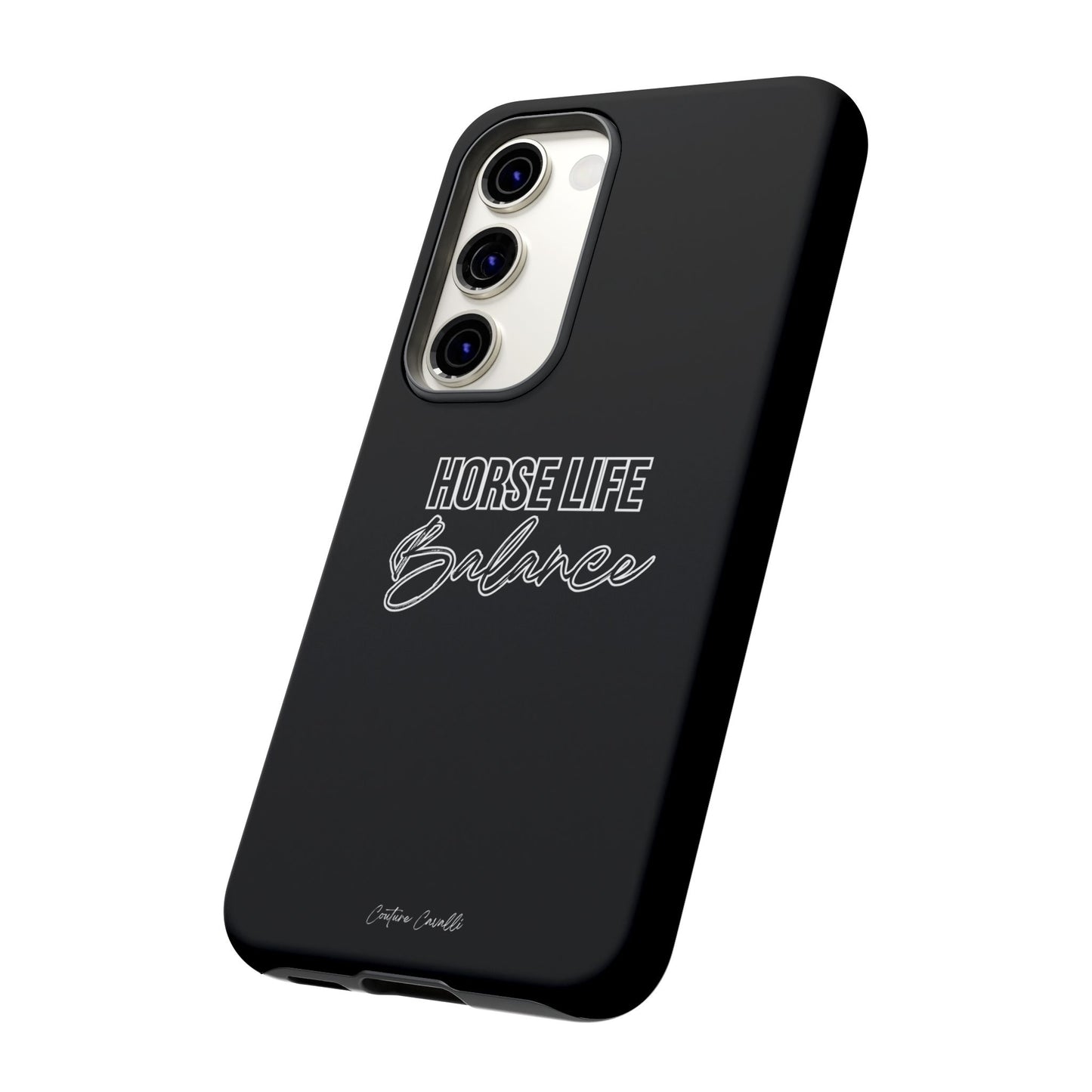 Phone Case - "Horse Life Balance" Glossy Tough Protective Case for Equestrians