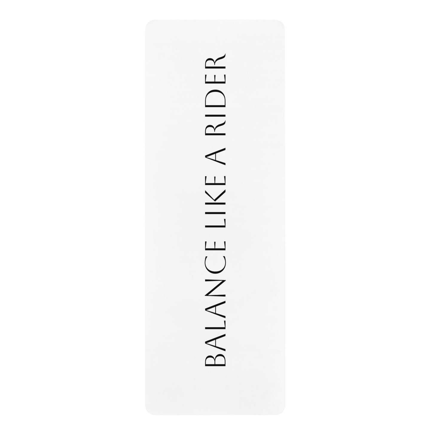 Rubber Yoga Mat — "Balance Like a Rider" Minimalist Non‑Slip Fitness Mat