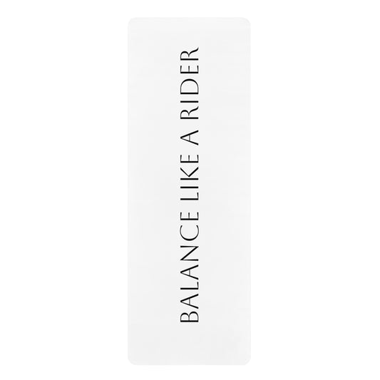 Rubber Yoga Mat — "Balance Like a Rider" Minimalist Non‑Slip Fitness Mat