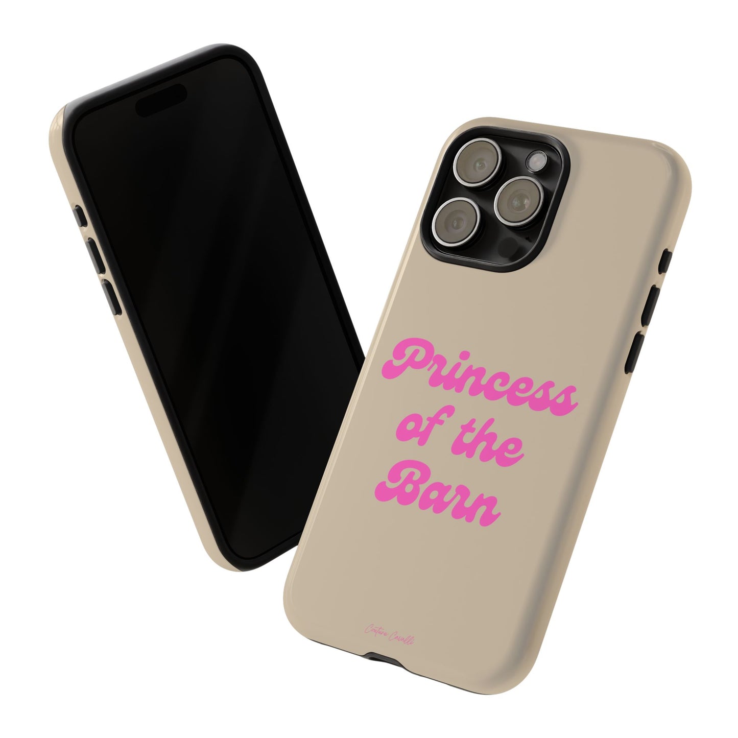 Phone Case — "Princess of the Barn" Pink Script Protective Tough Case