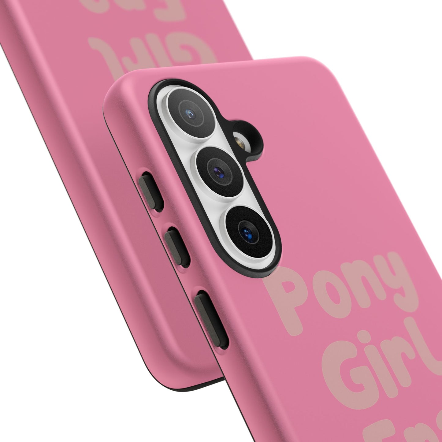 Pony Girl Era Phone Case — Pink Retro Text Protective Tough Case