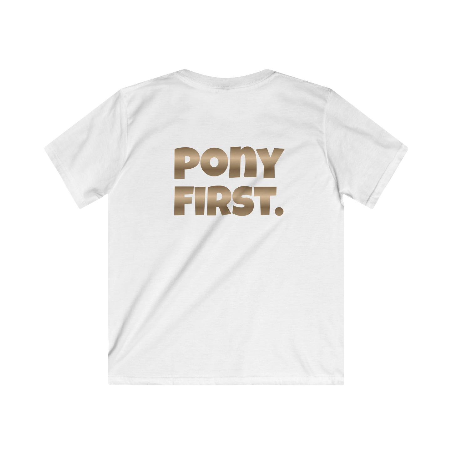 Personalisiertes Pony First Kinder-T-Shirt – Mit eigenem Namen oder dem Ponynamem