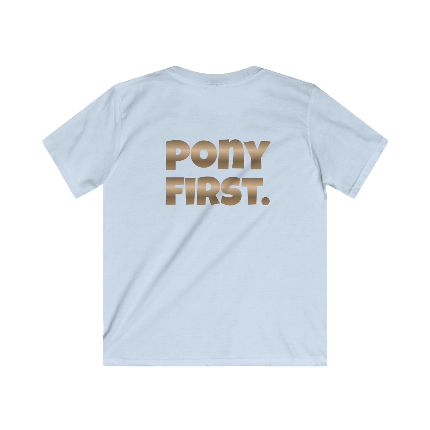 Personalisiertes Pony First Kinder-T-Shirt – Mit eigenem Namen oder dem Ponynamem