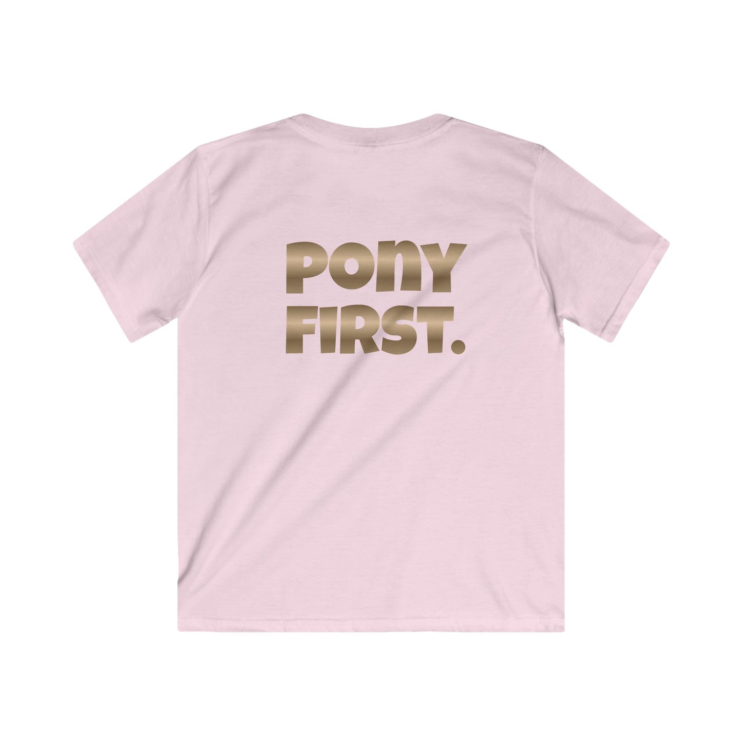 Personalisiertes Pony First Kinder-T-Shirt – Mit eigenem Namen oder dem Ponynamem