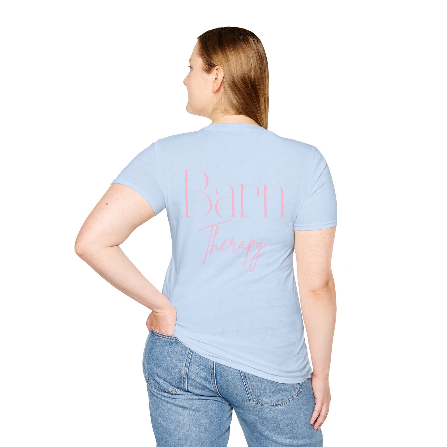 Barn Therapy T-Shirt | Reitsport Statement Shirt für Pferdeliebhaber | Equestrian Lifestyle Tee | Stall & Horse Lover Gift