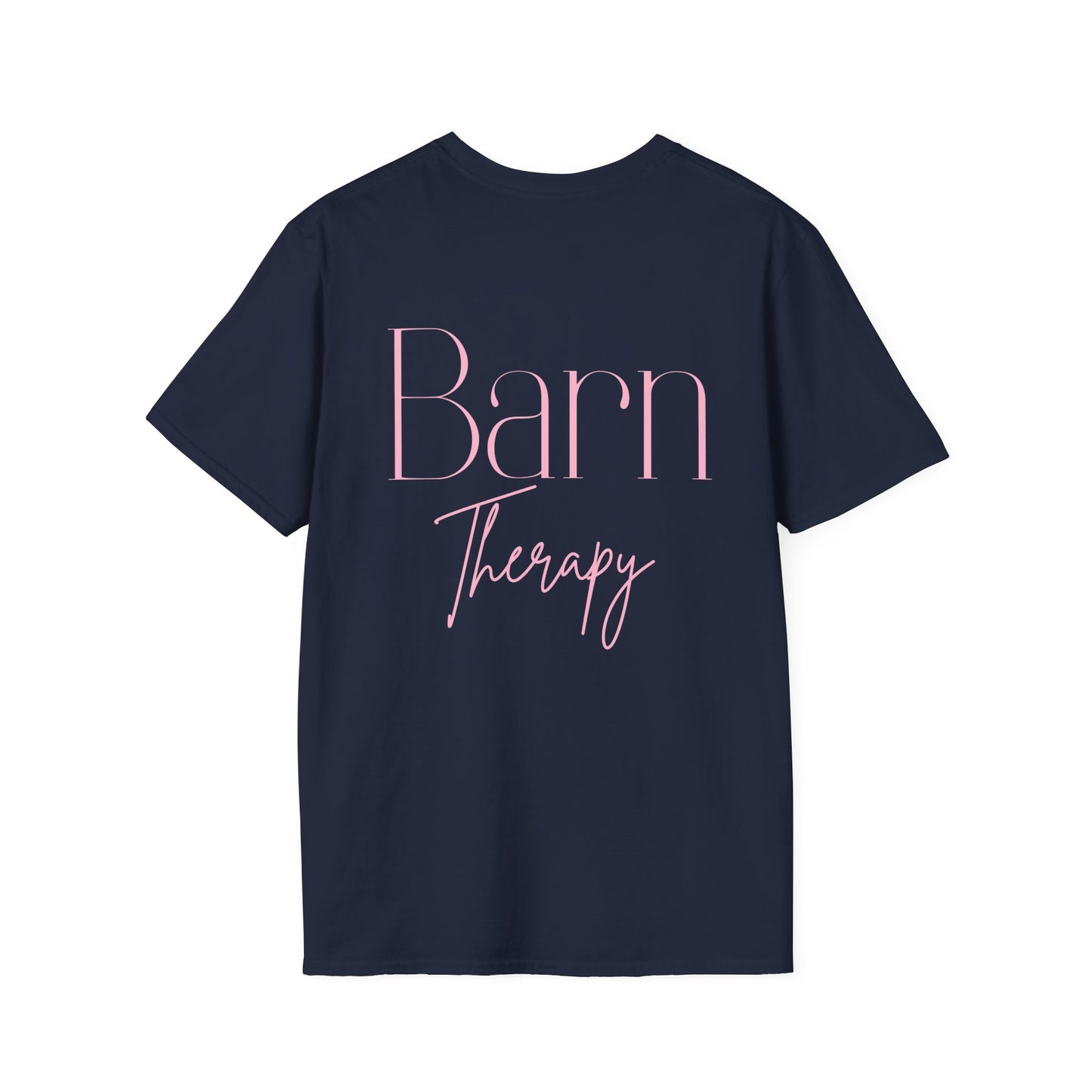 Barn Therapy T-Shirt | Reitsport Statement Shirt für Pferdeliebhaber | Equestrian Lifestyle Tee | Stall & Horse Lover Gift