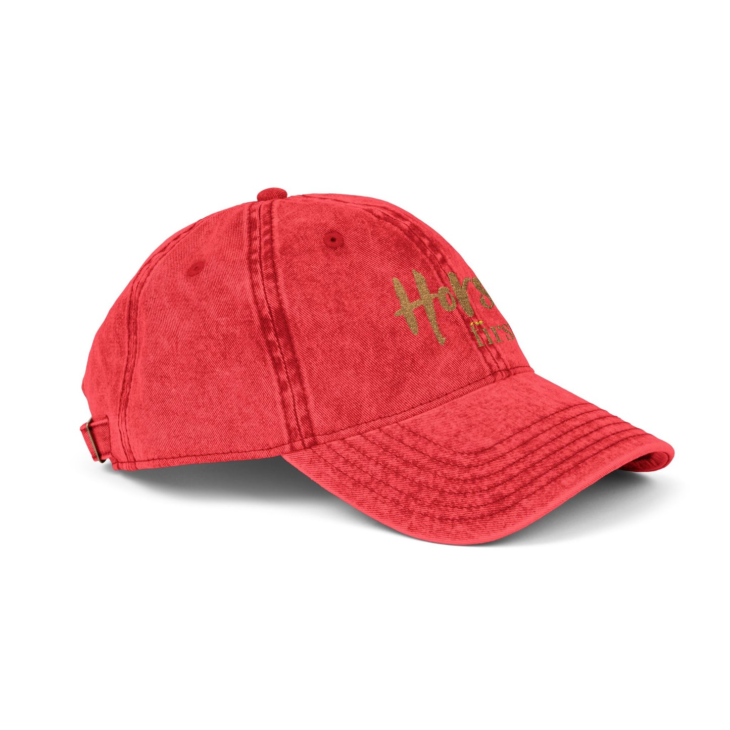 Horse first.Cap - Embroidered Vintage Cap