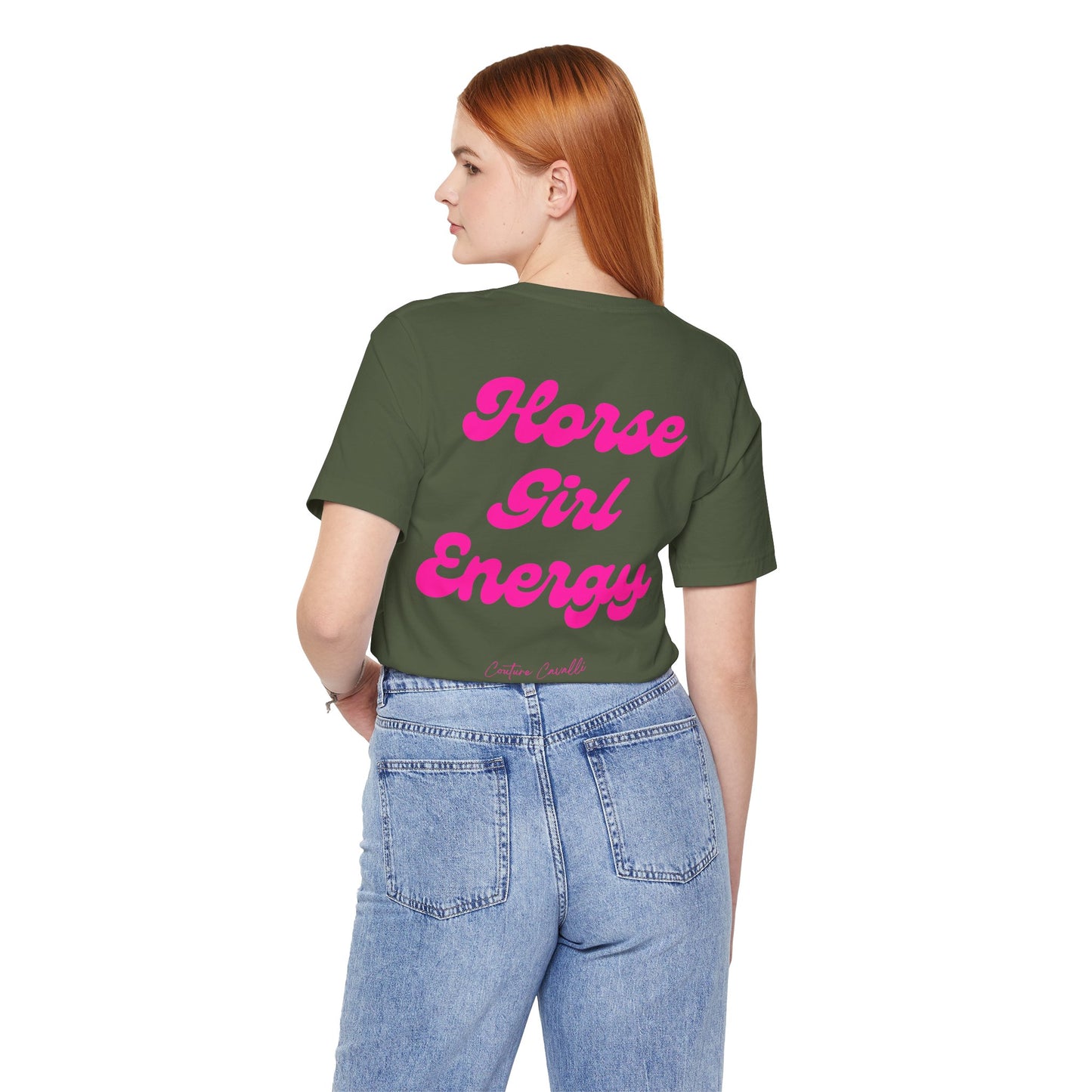 Horse Girl Energy T-Shirt – Ästhetisches Reiter Shirt für Pferdemädchen und Reiterinnen