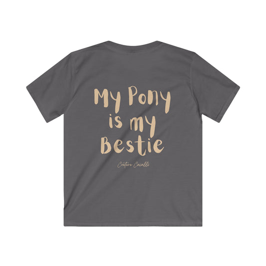 Kids Tee — "My Pony Is My Bestie" Cute Horse Shirt for Little Girls