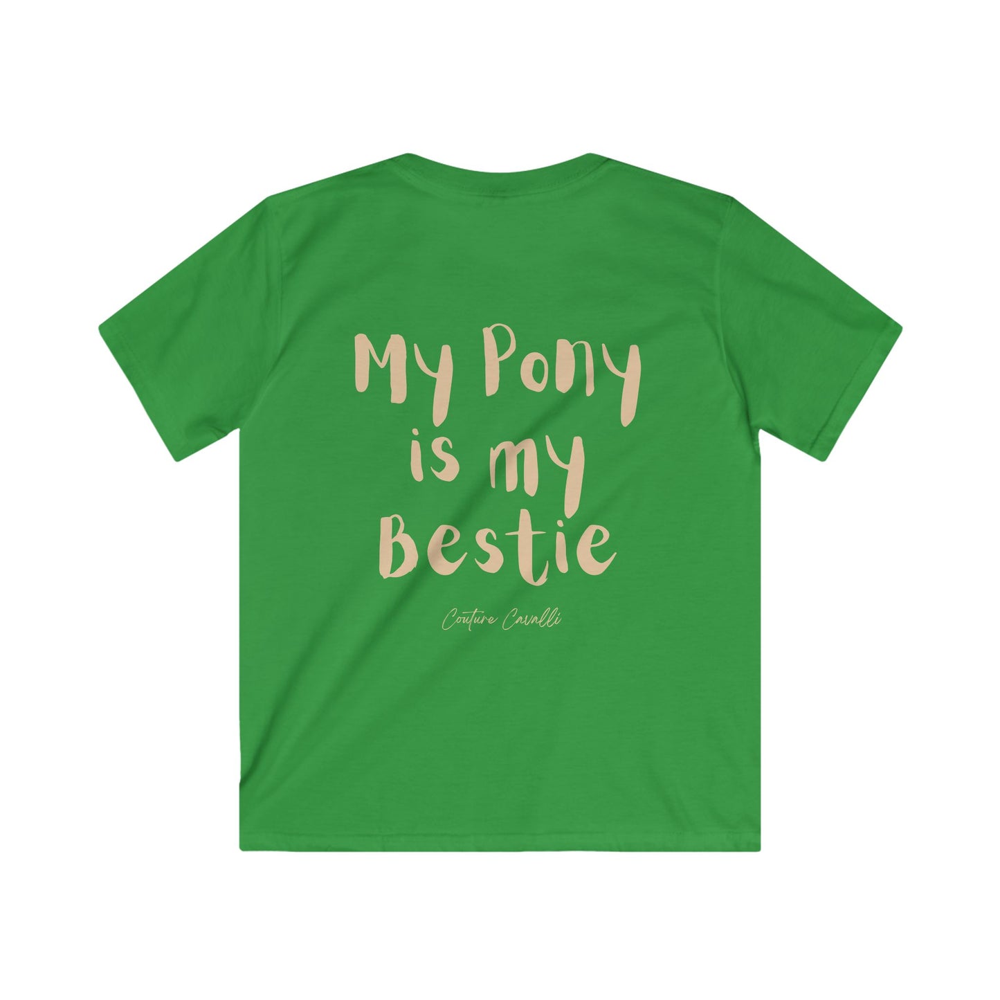 Kids Tee — "My Pony Is My Bestie" Cute Horse Shirt for Little Girls