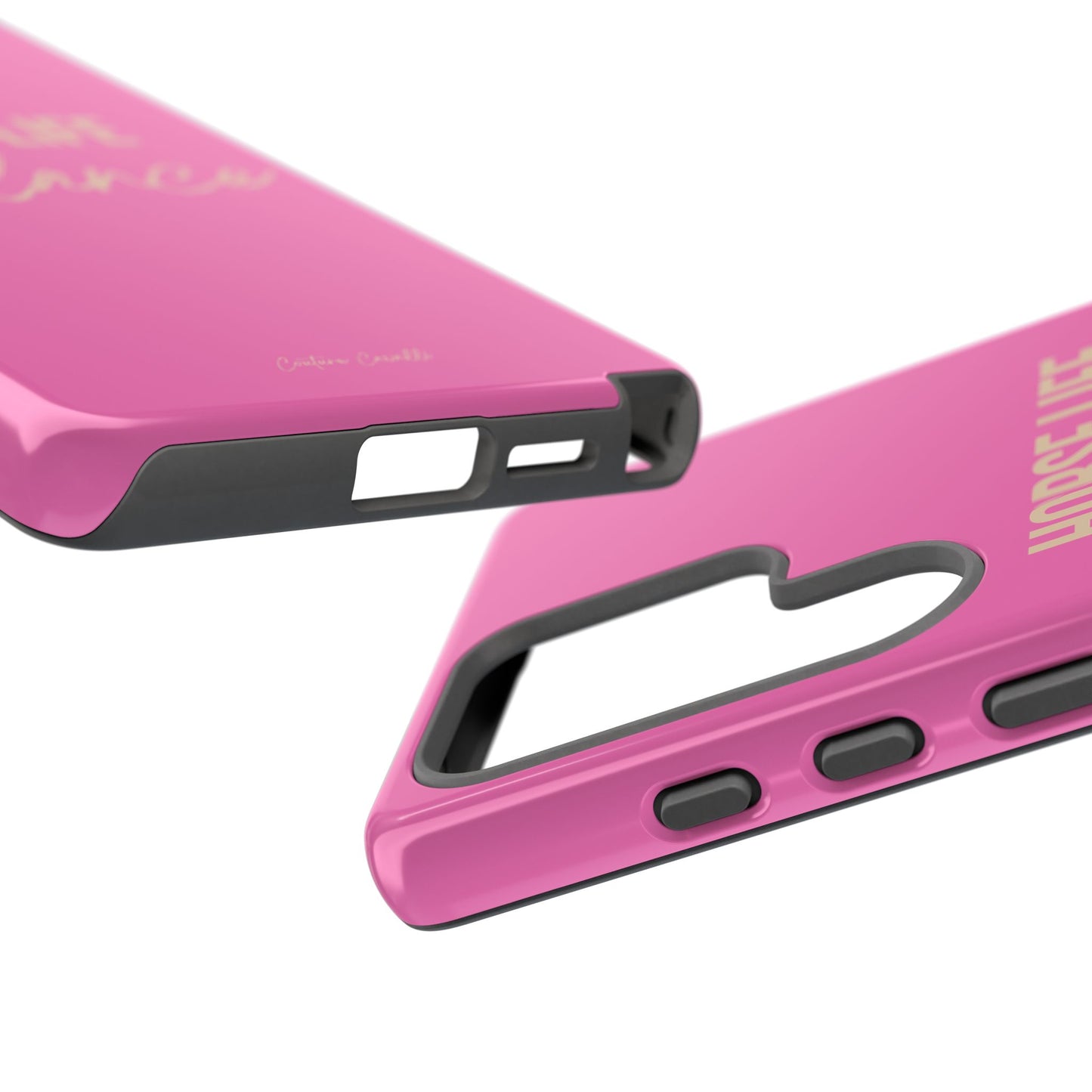 Horse Life Balance Phone Case - Pink Tough Protective Cover