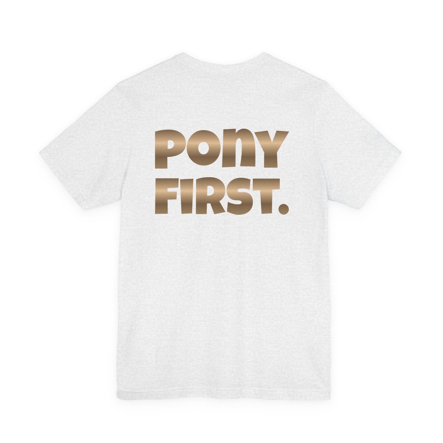 Pony First T-Shirt mit Rückenprint I auf Wunsch mit Ponyname personalisiert