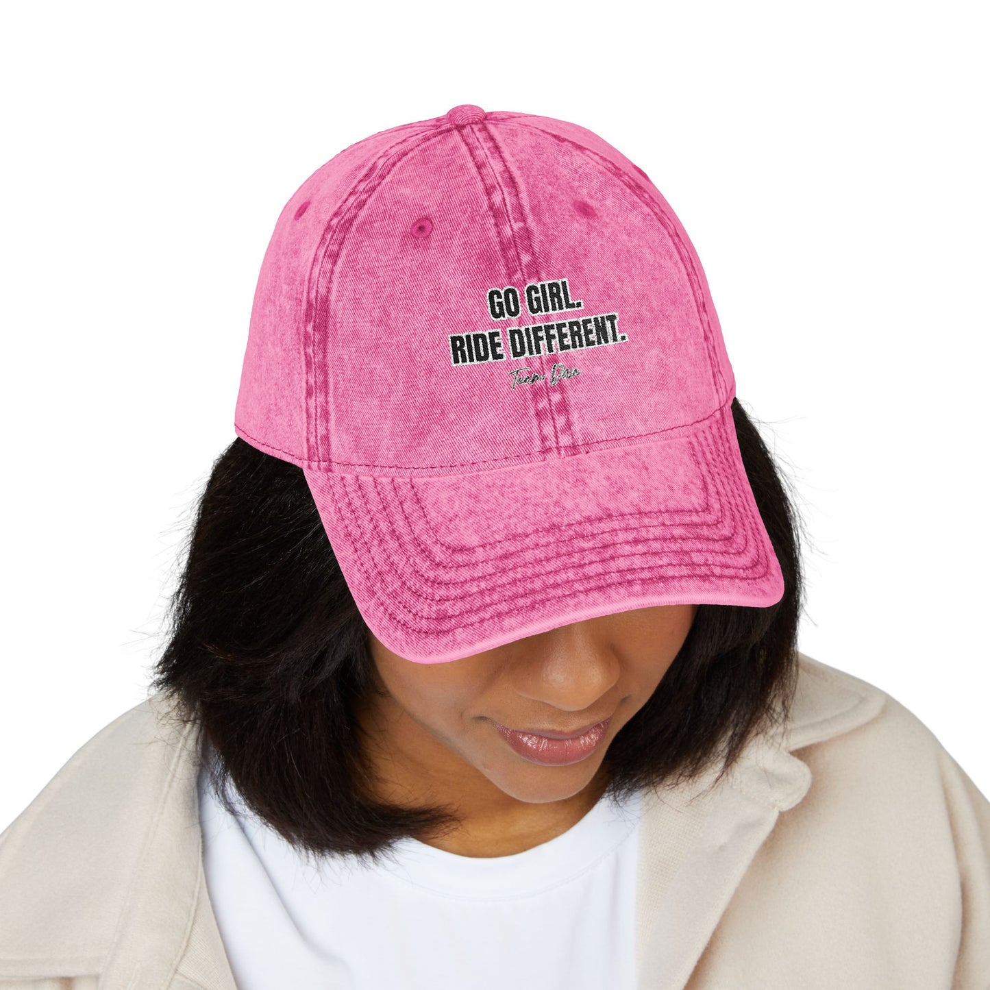 Go Girl. Ride Different Cappy personalisiert